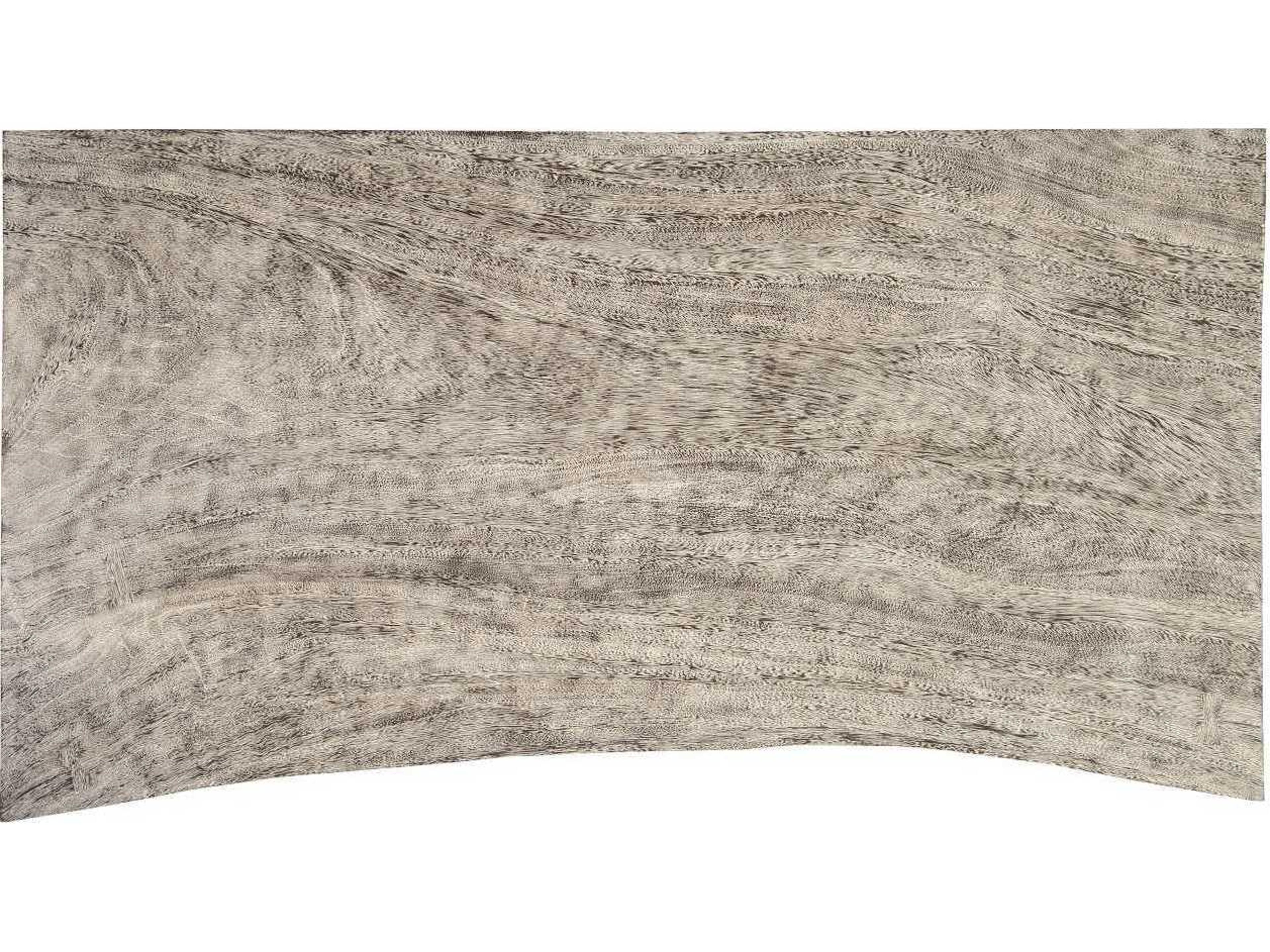 Phillips Collection Rectangular Wood Gray Stone Coffee Table