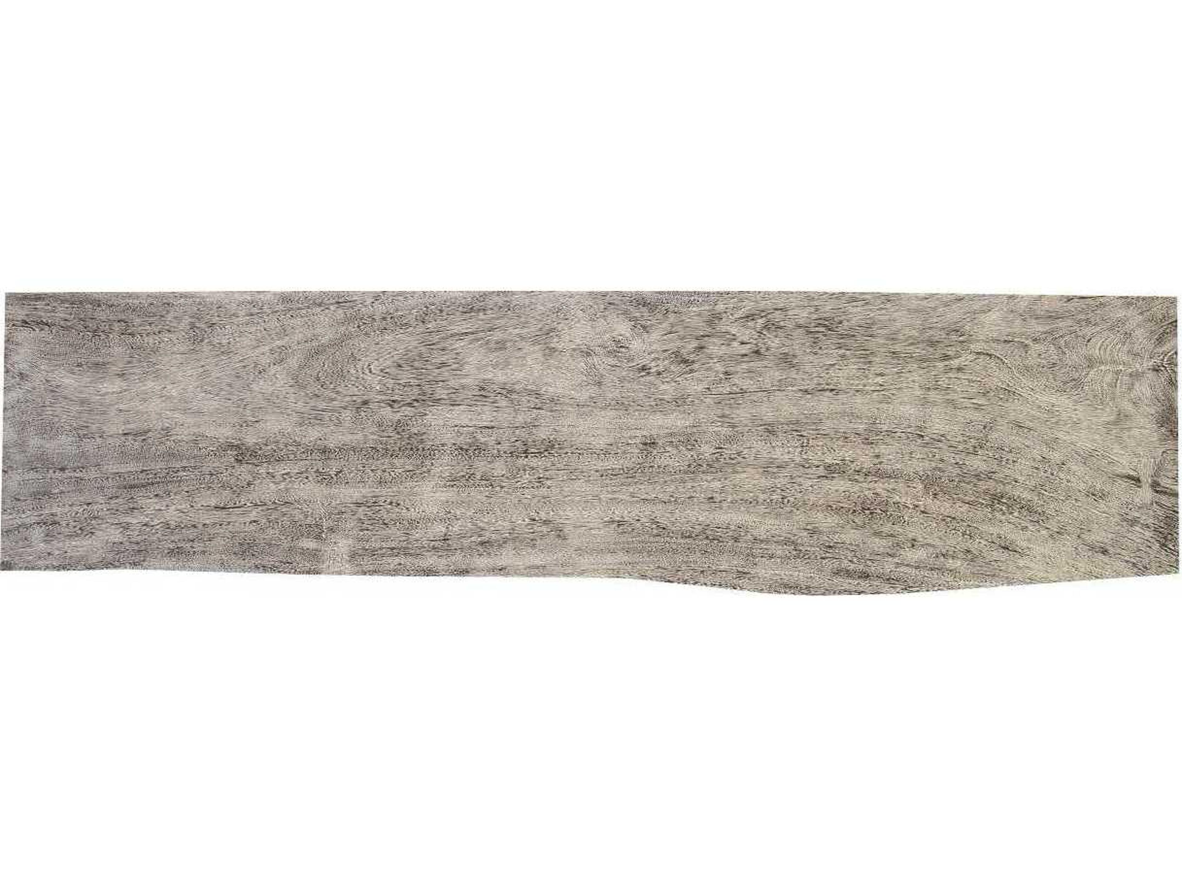 Phillips Collection Rectangular Wood Gray Stone Console Table