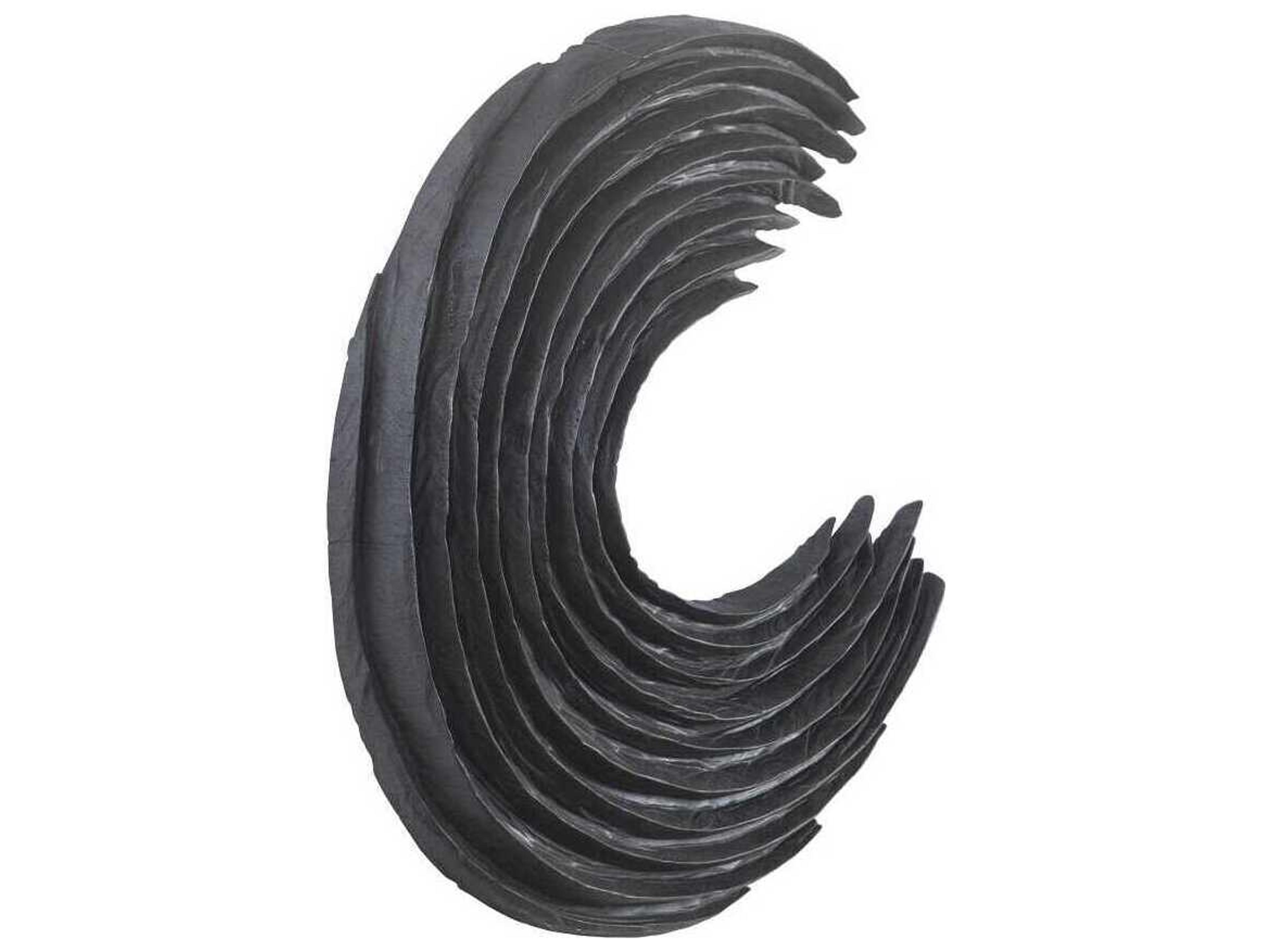 Phillips Collection Swoop Black Wood Wall Art