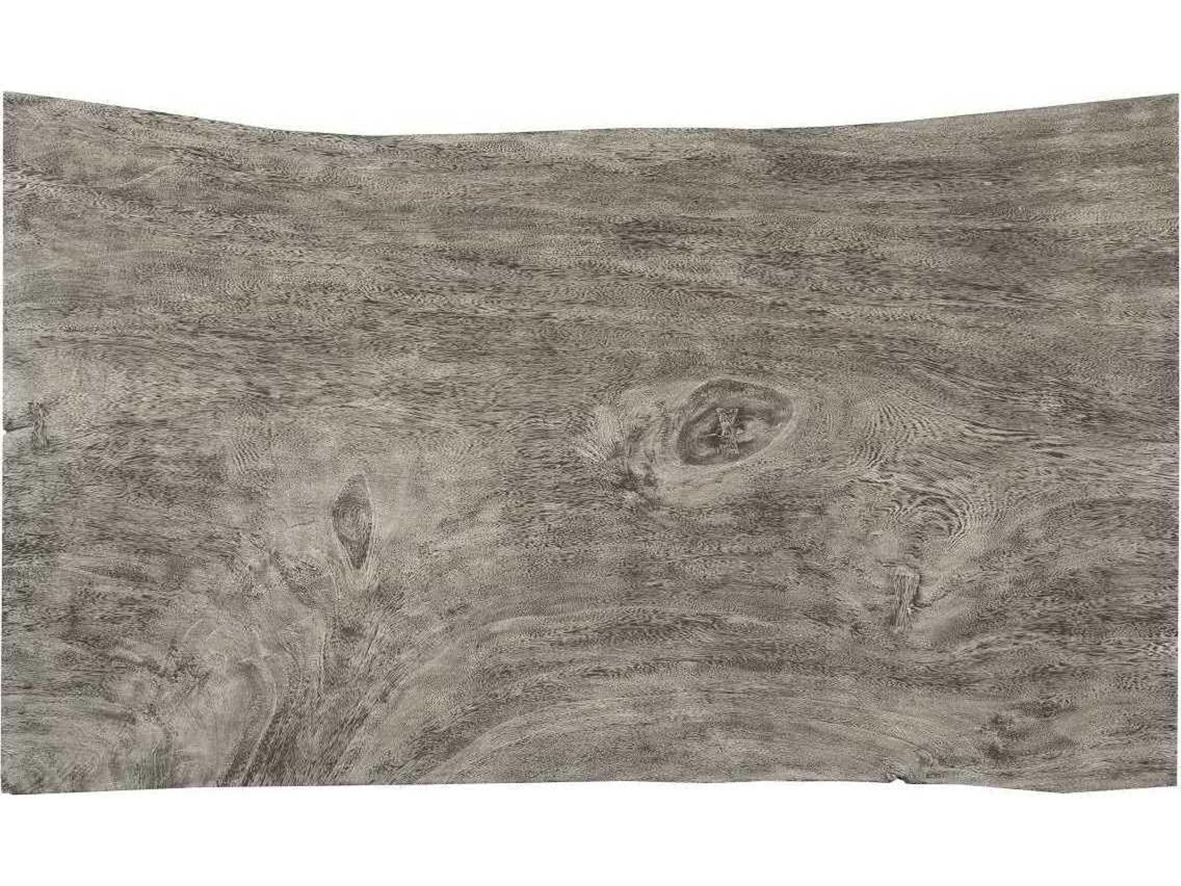 Phillips Collection Gray Stone Acrylic Acacia Wood Desk Shell Writing