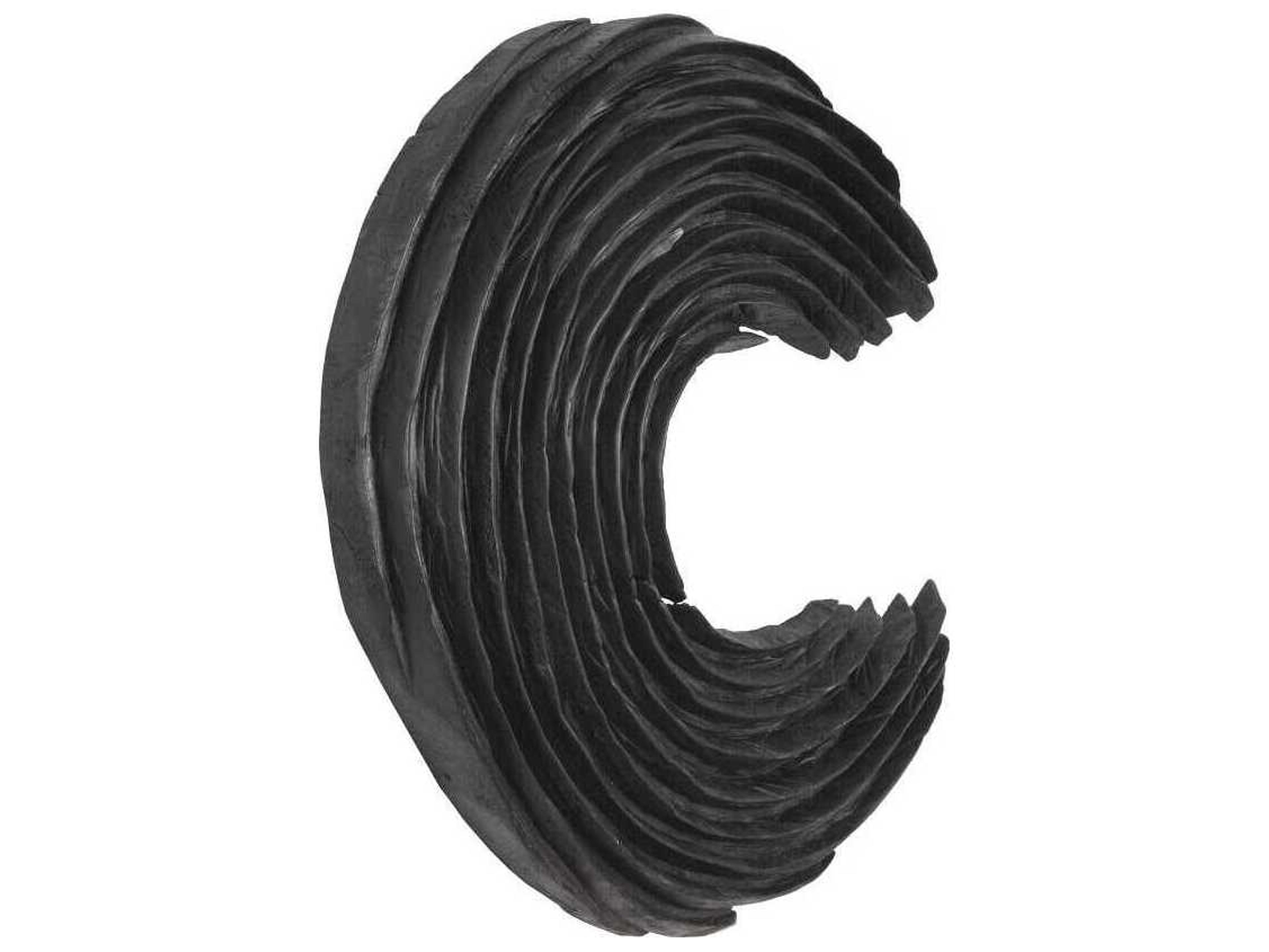 Phillips Collection Swoop Black Wood Wall Art