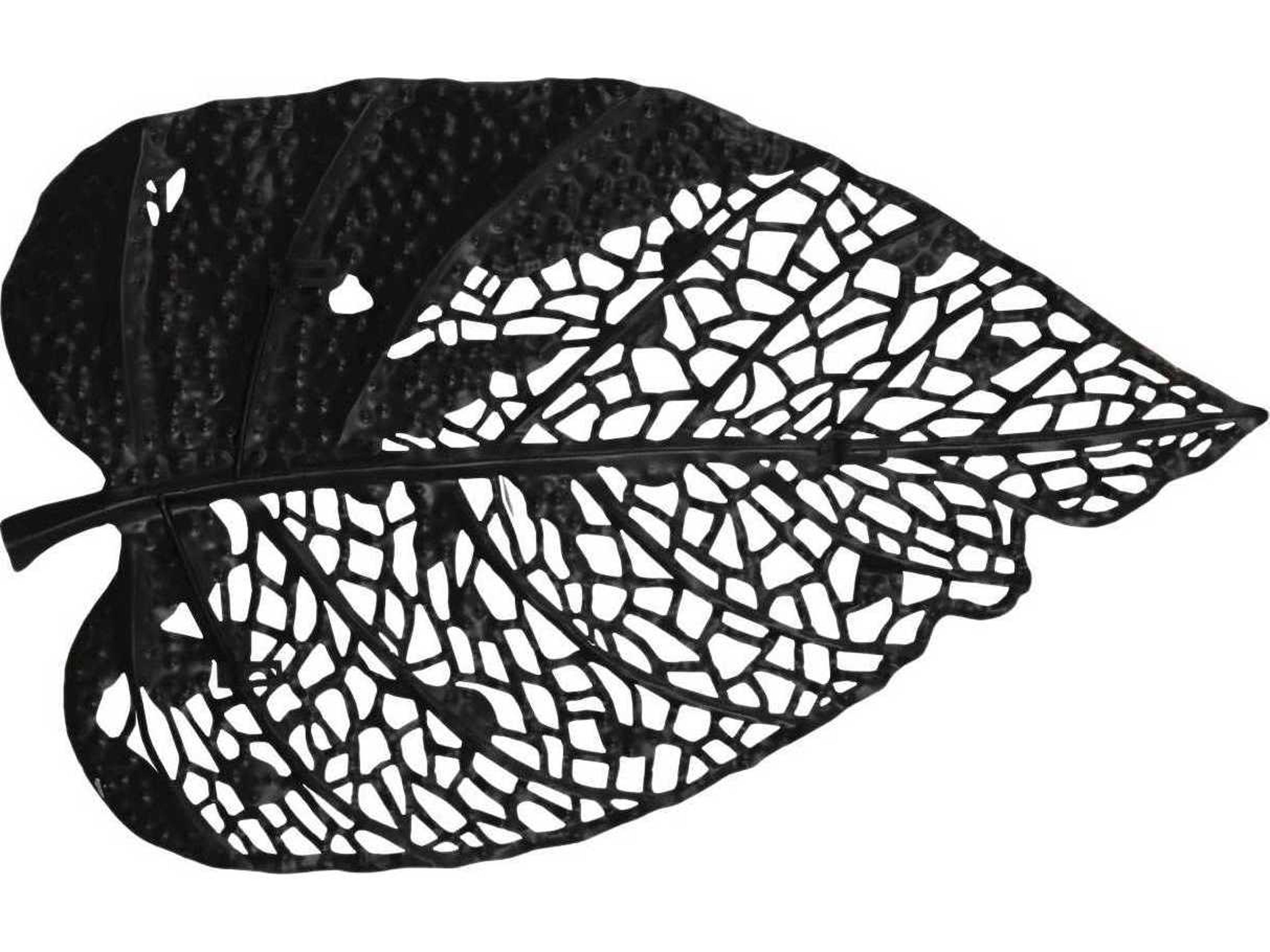 Phillips Collection Copper Matte Lacquer 19" Birch Leaf Metal Wall Art