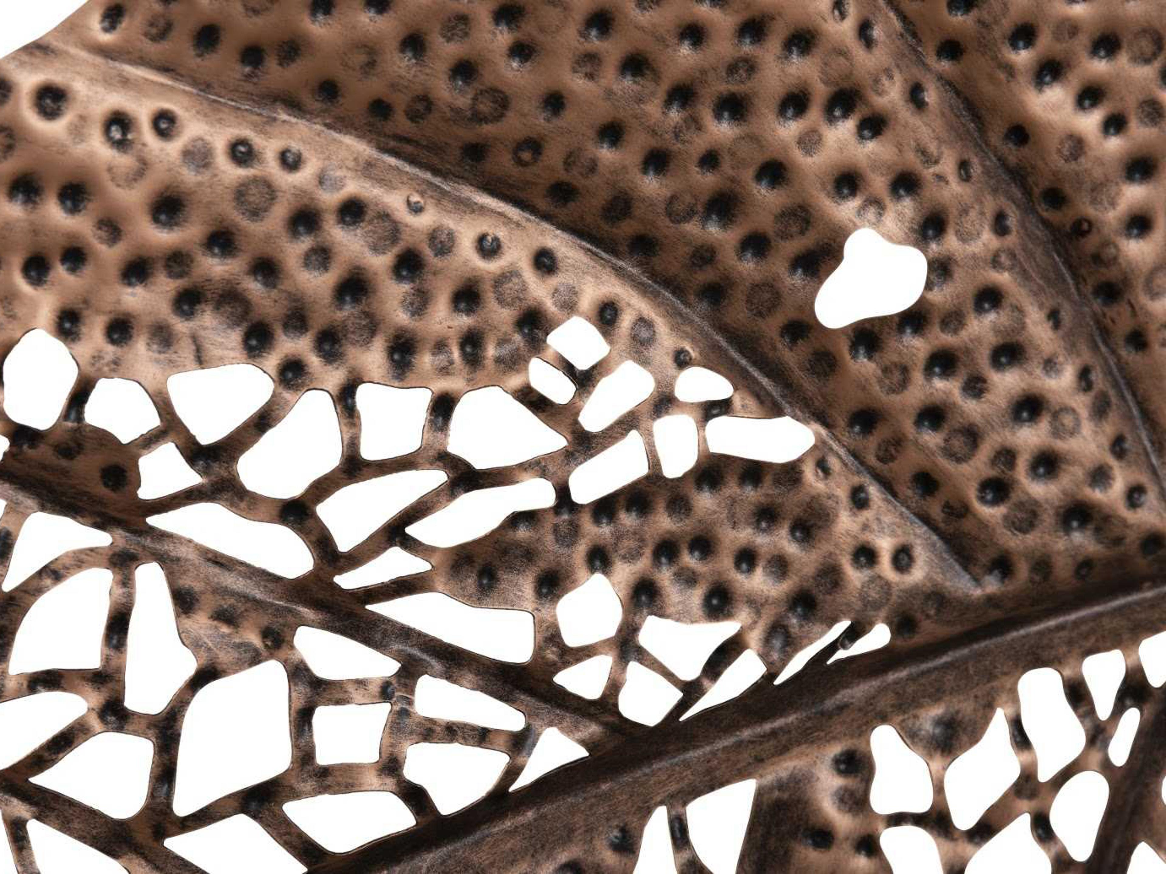 Phillips Collection Copper Matte Lacquer 19" Birch Leaf Metal Wall Art