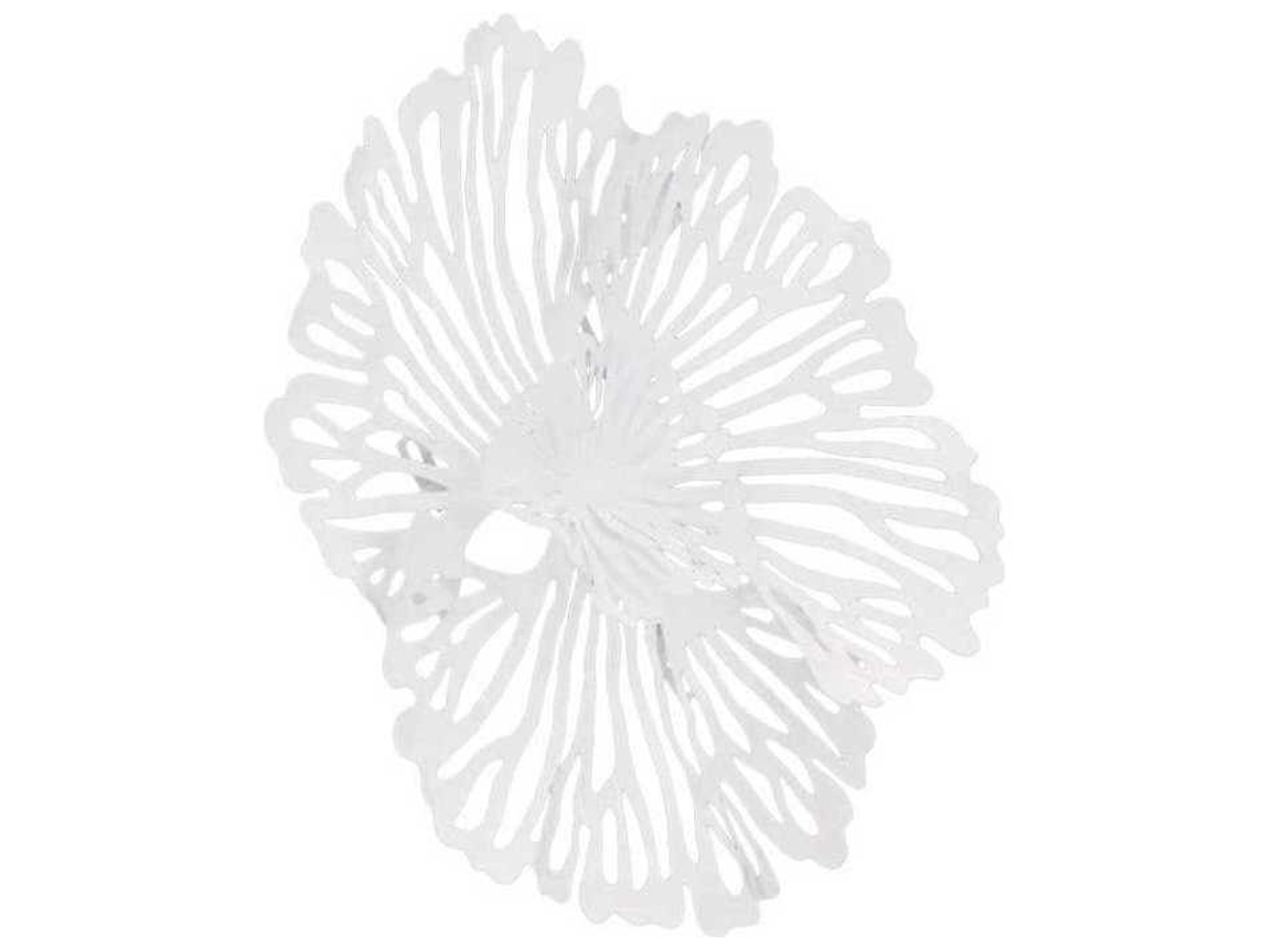 Phillips Collection White Flower Metal Wall Art