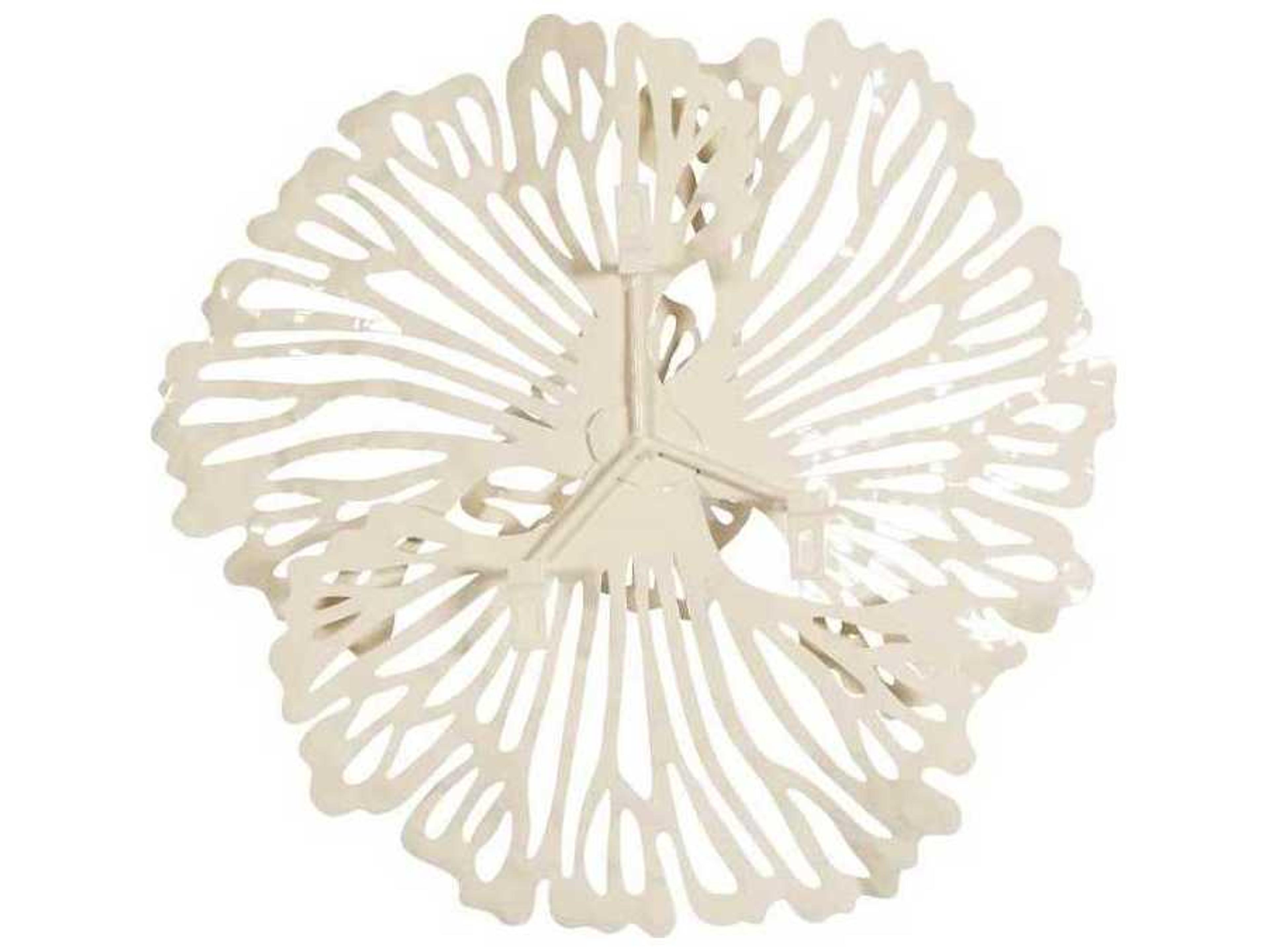 Phillips Collection Ivory Flower Metal Wall Art