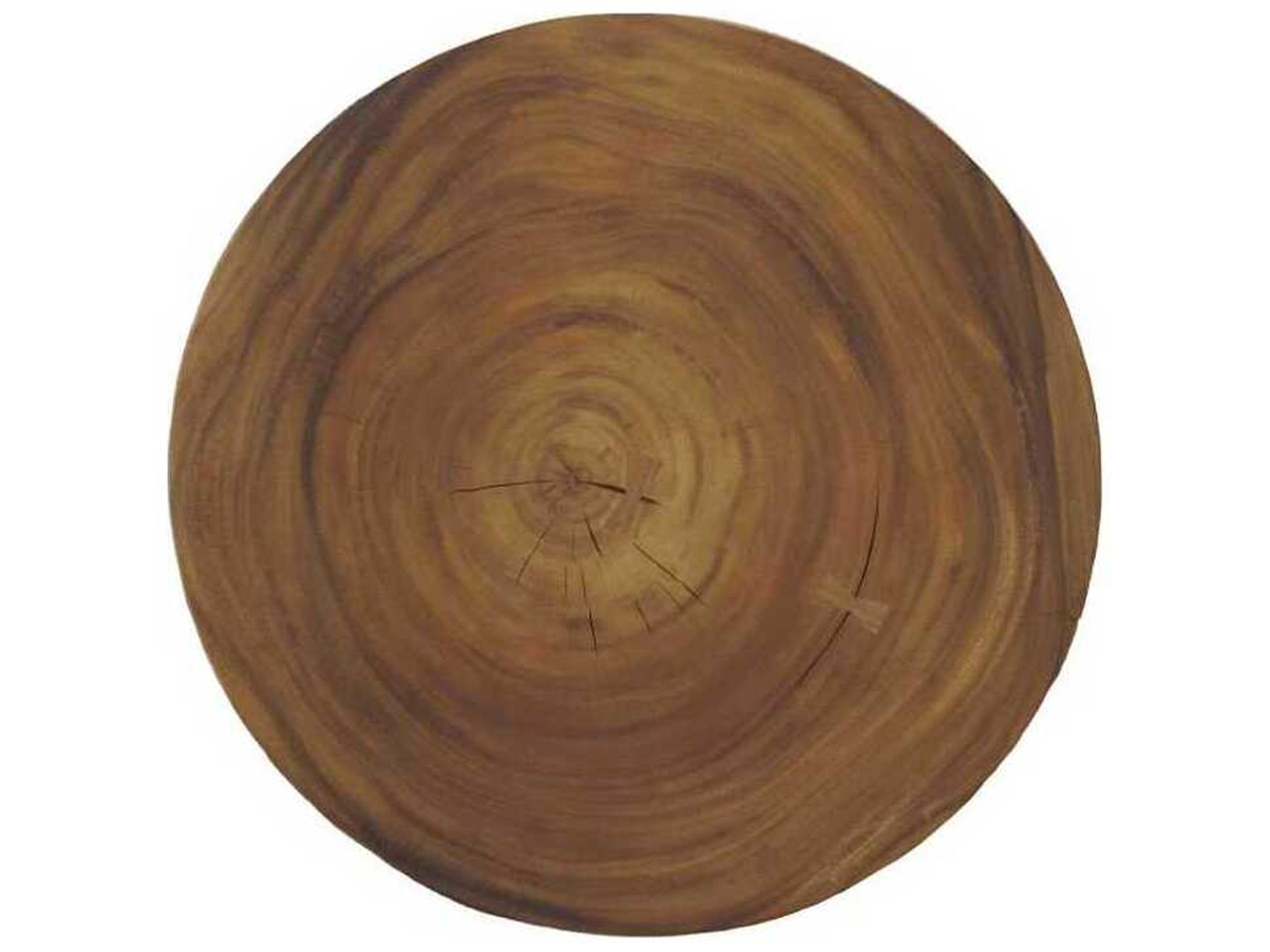 Phillips Collection Chuleta Black Brown Round Wood Bar Table