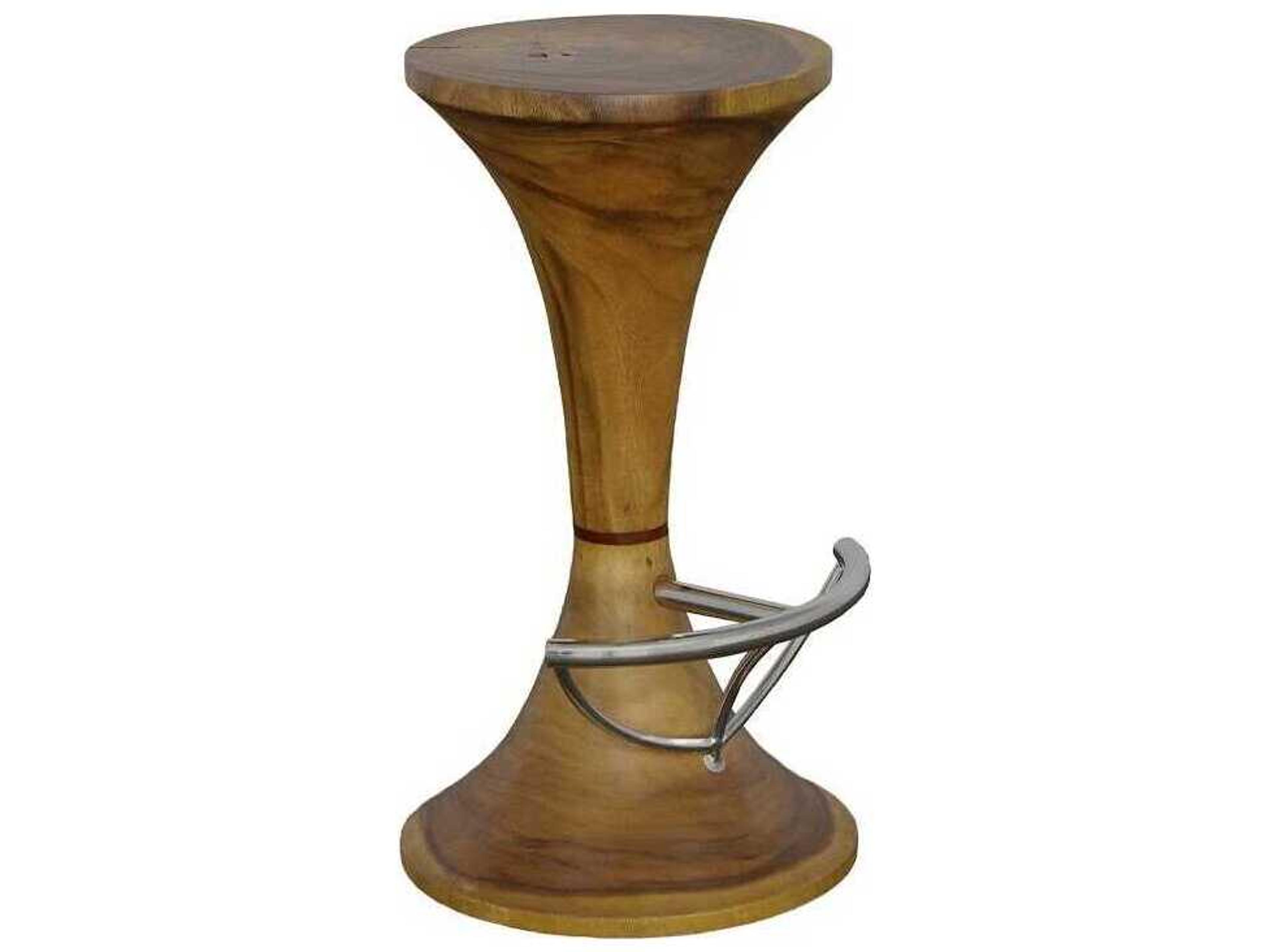 Marley Natural Brown Swivel Bar Stool