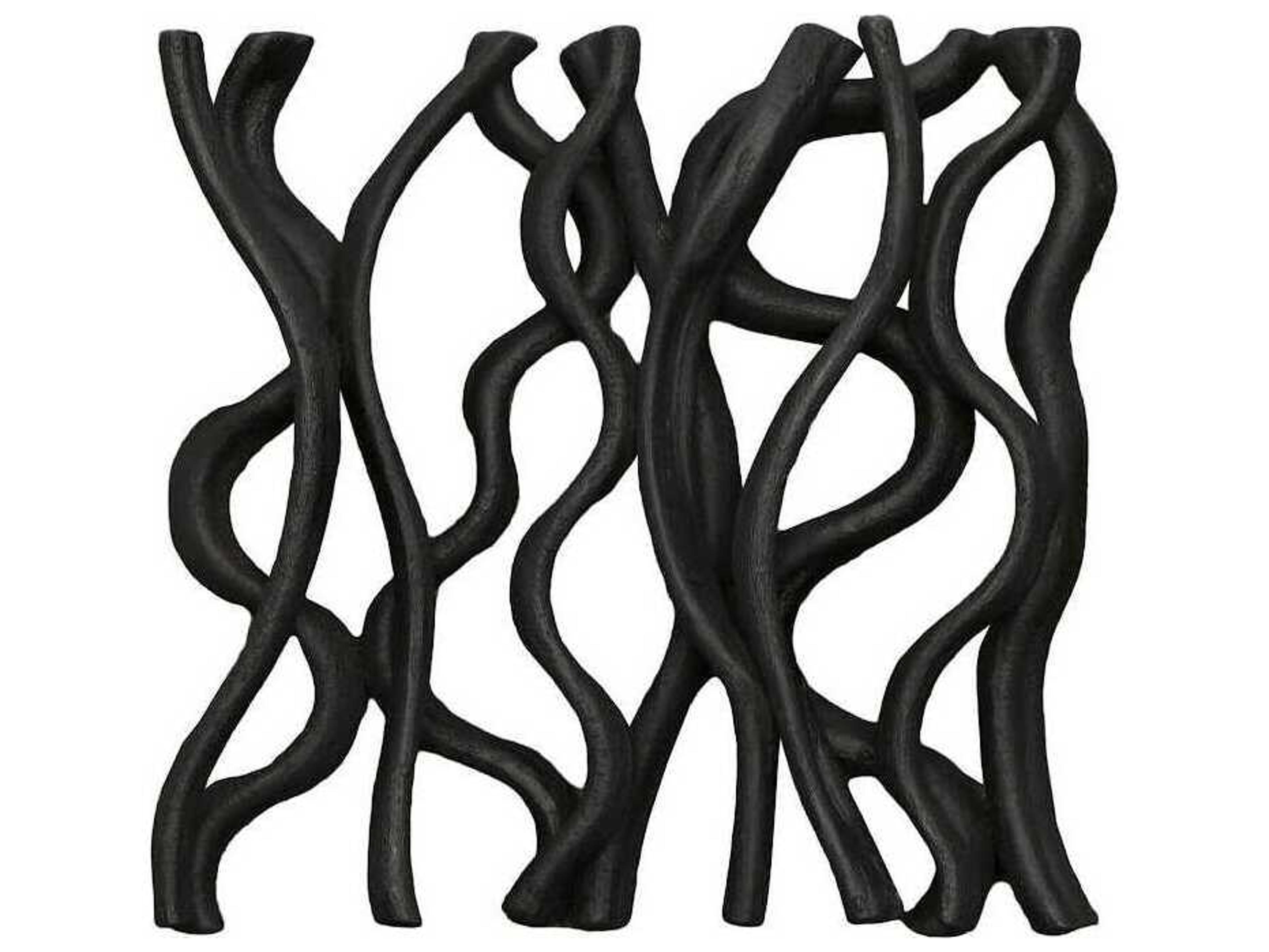 Vine Wall Tile Black Natural Wood