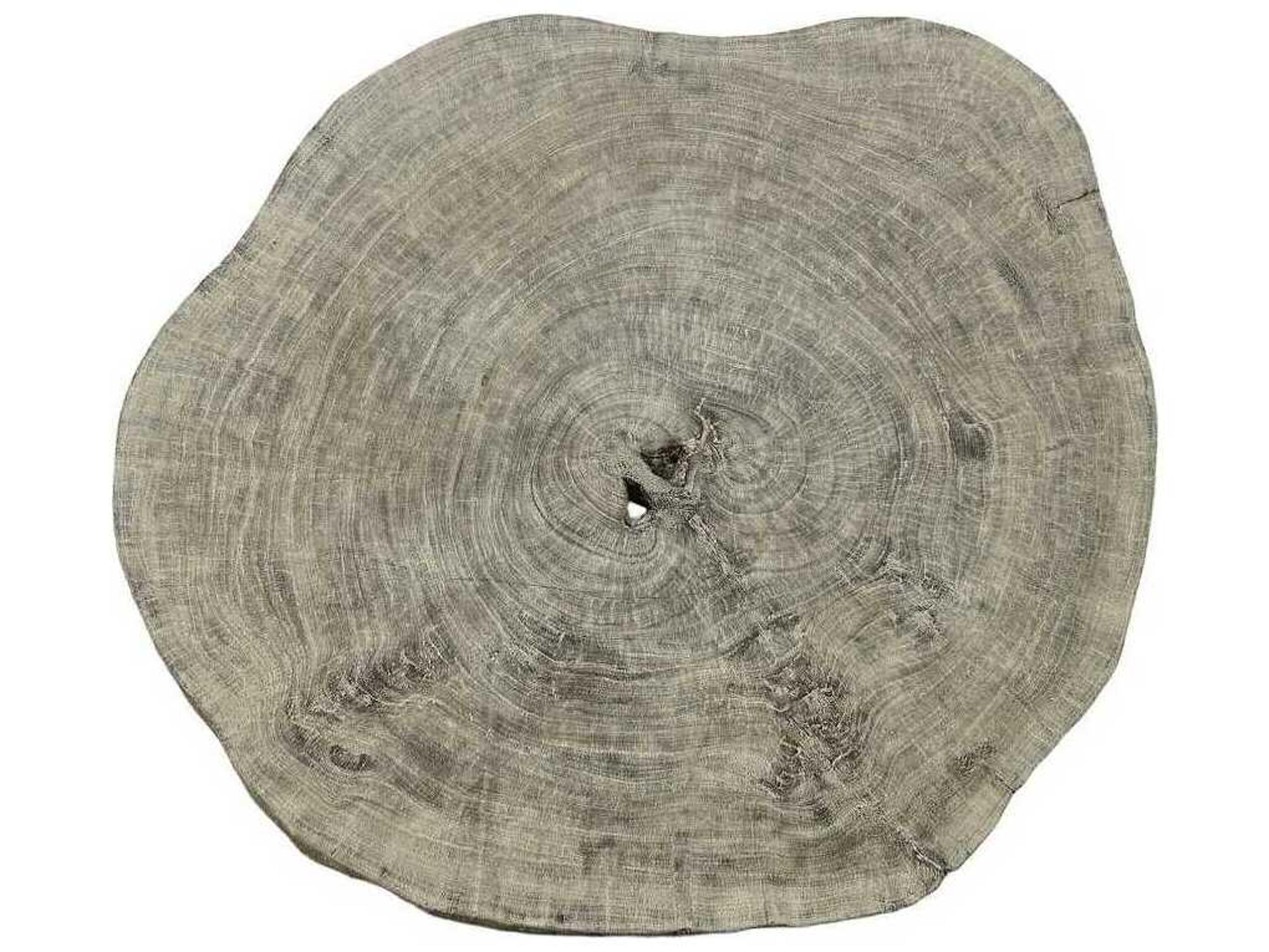 Phillips Collection Floating Wood Gray Stone Black Coffee Table