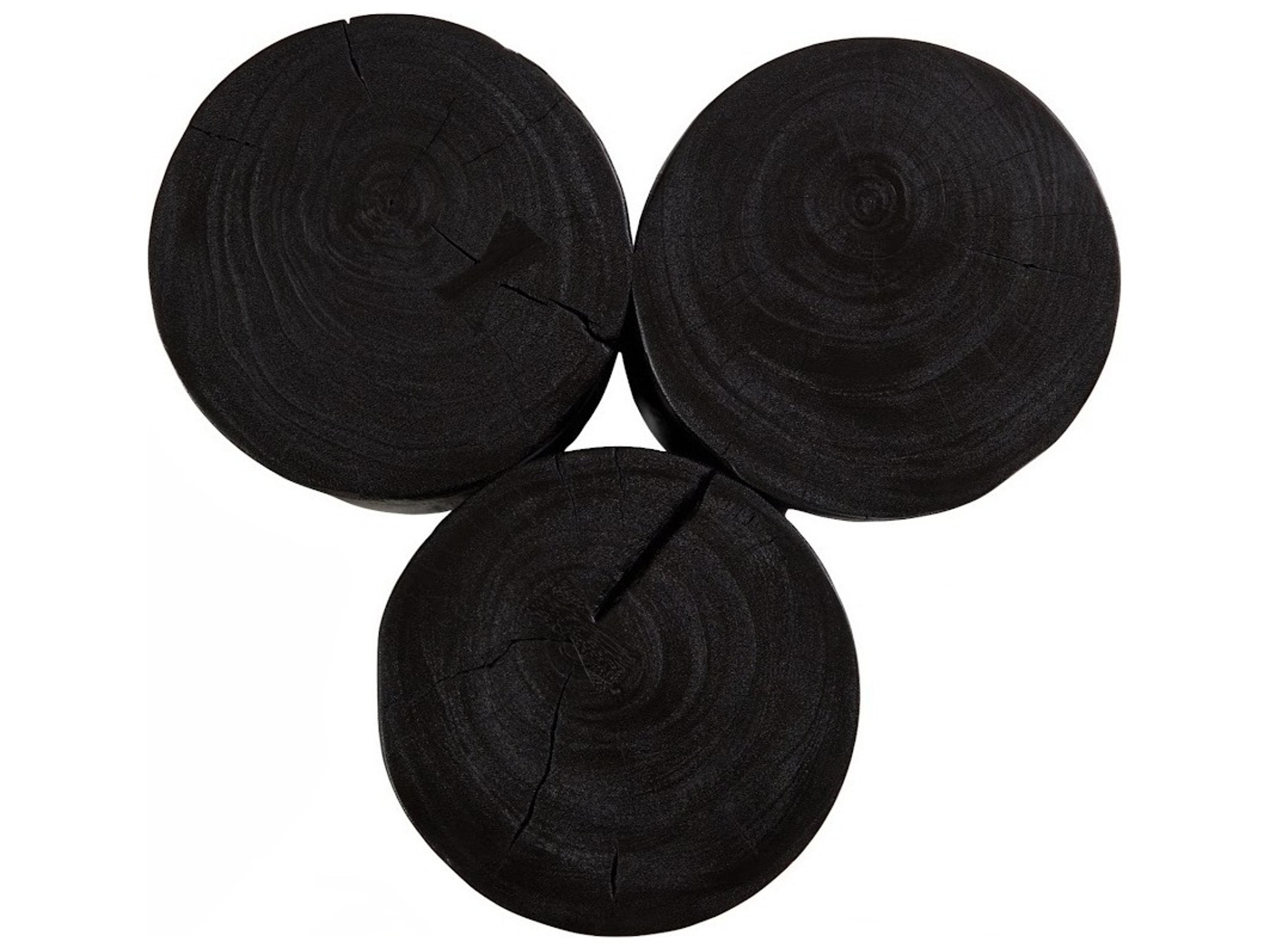 Phillips Collection Round Wood Black End Table