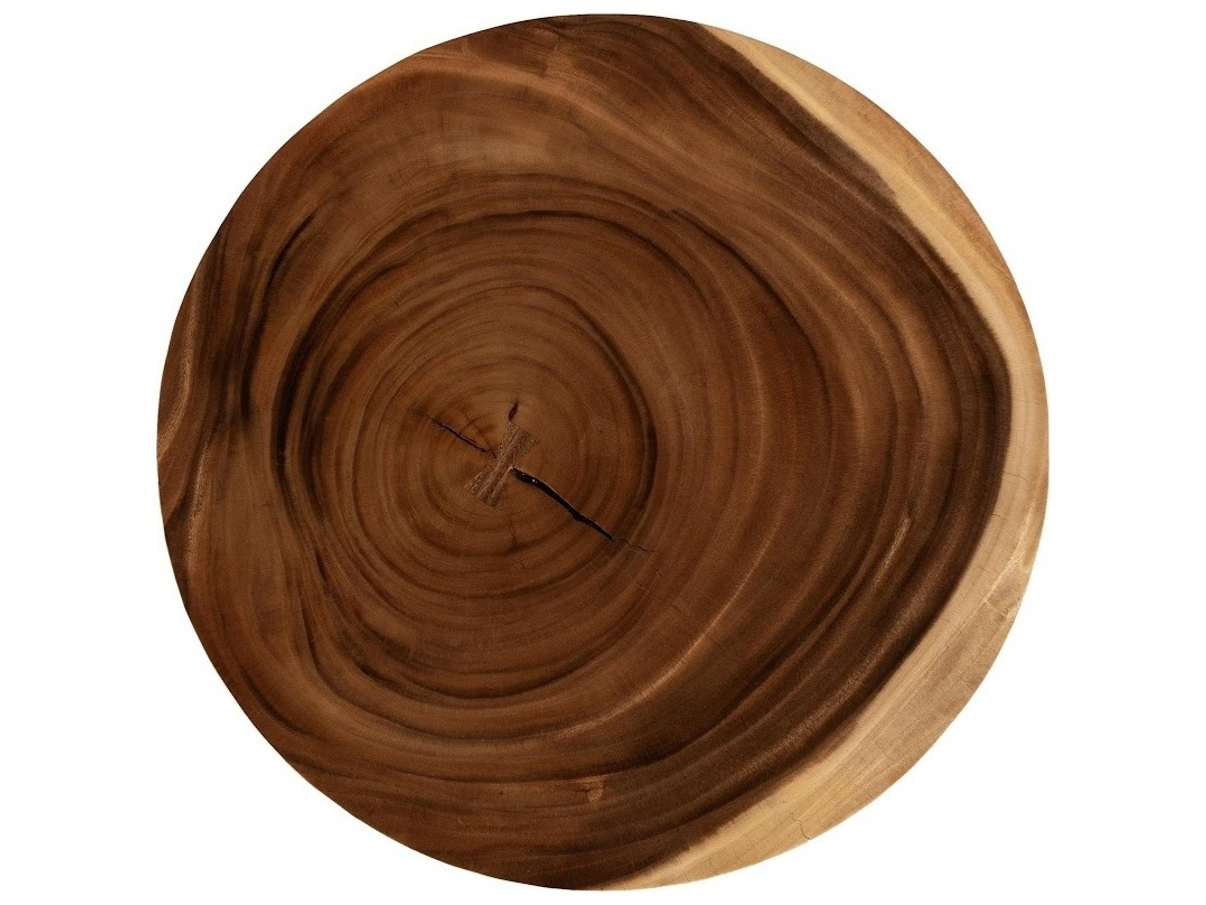 Phillips Collection Round Wood Brown Natural Coffee Table