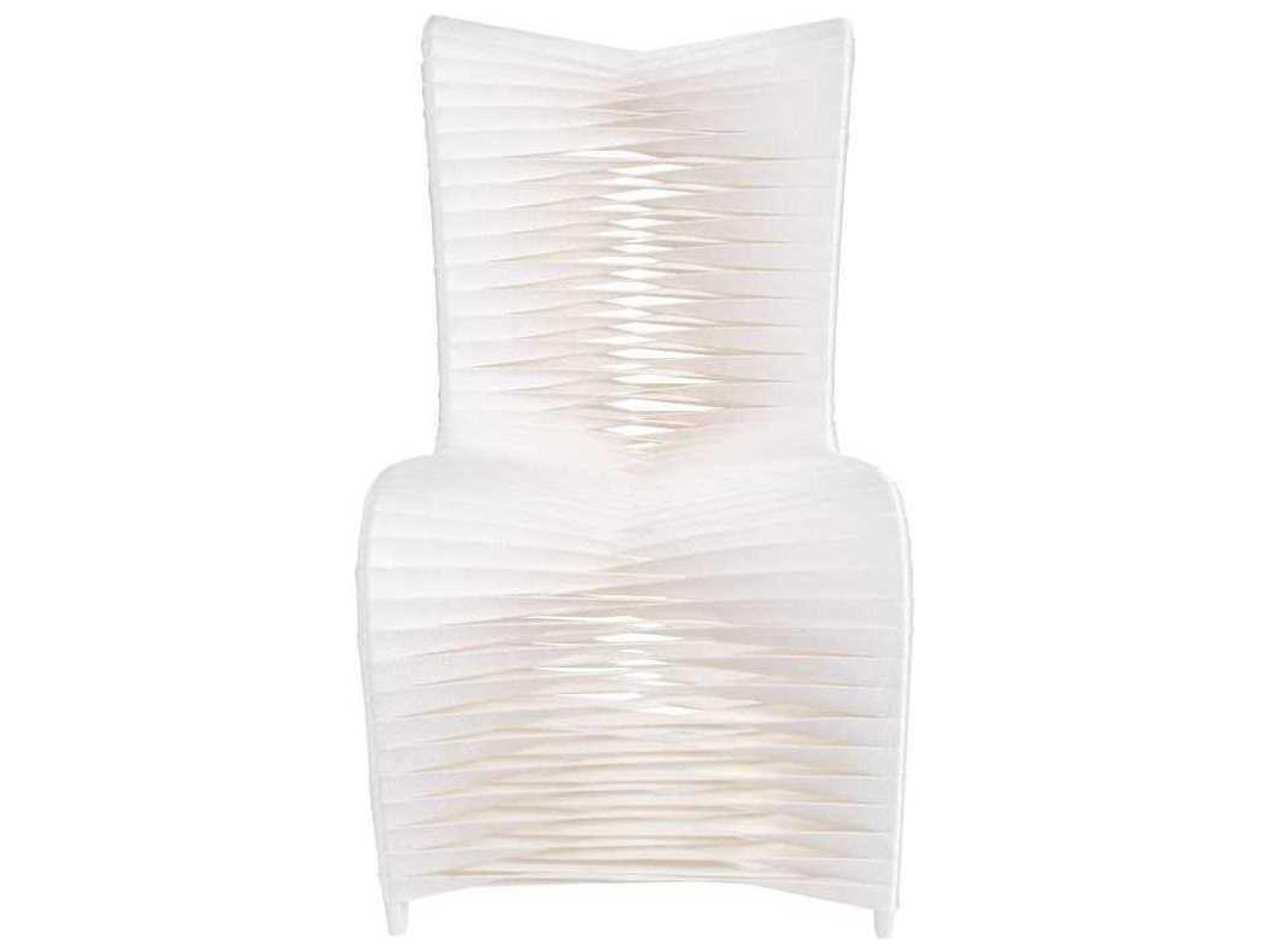 Phillips Collection White Upholstered Side Dining Chair