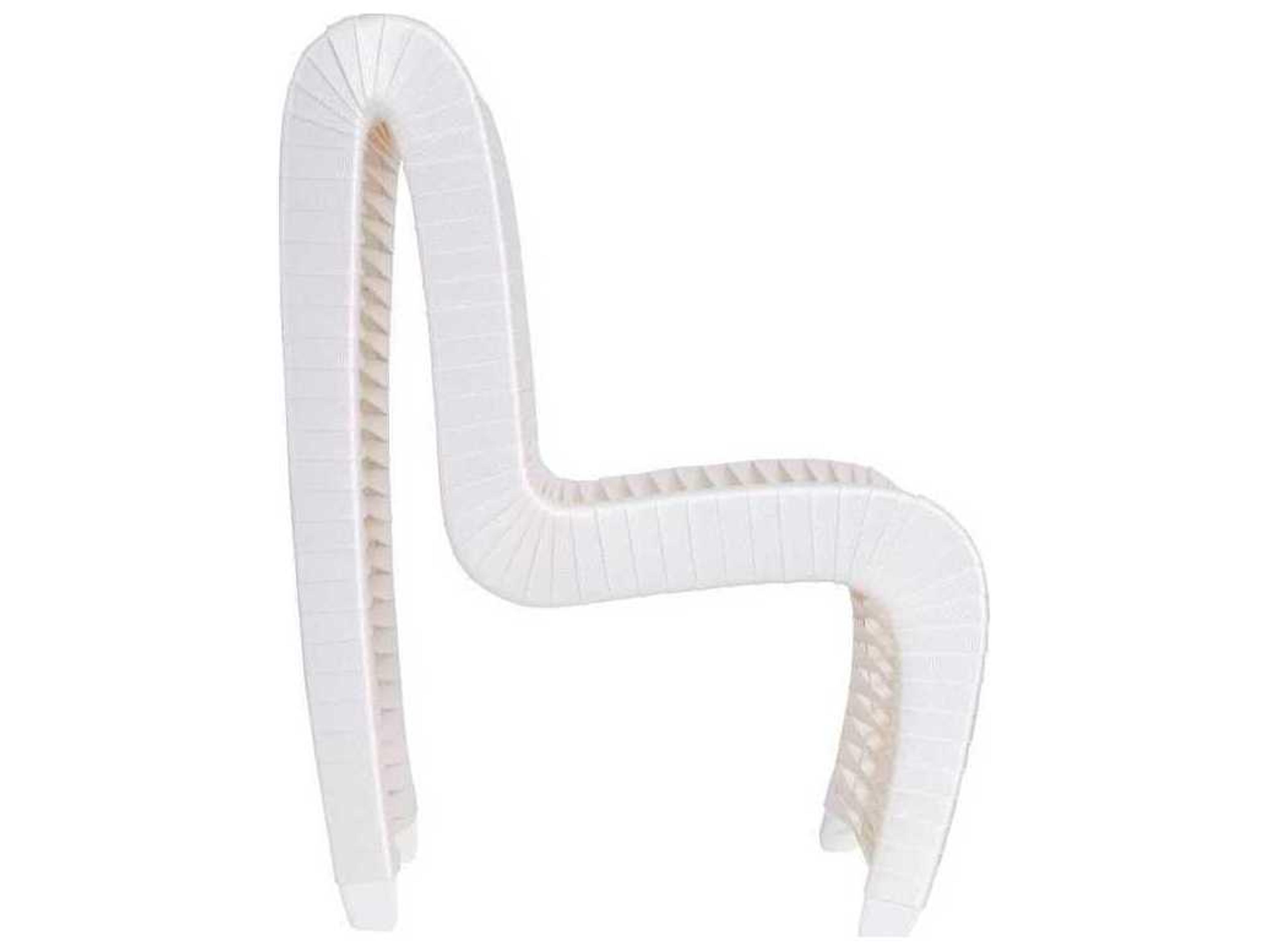 Phillips Collection White Upholstered Side Dining Chair