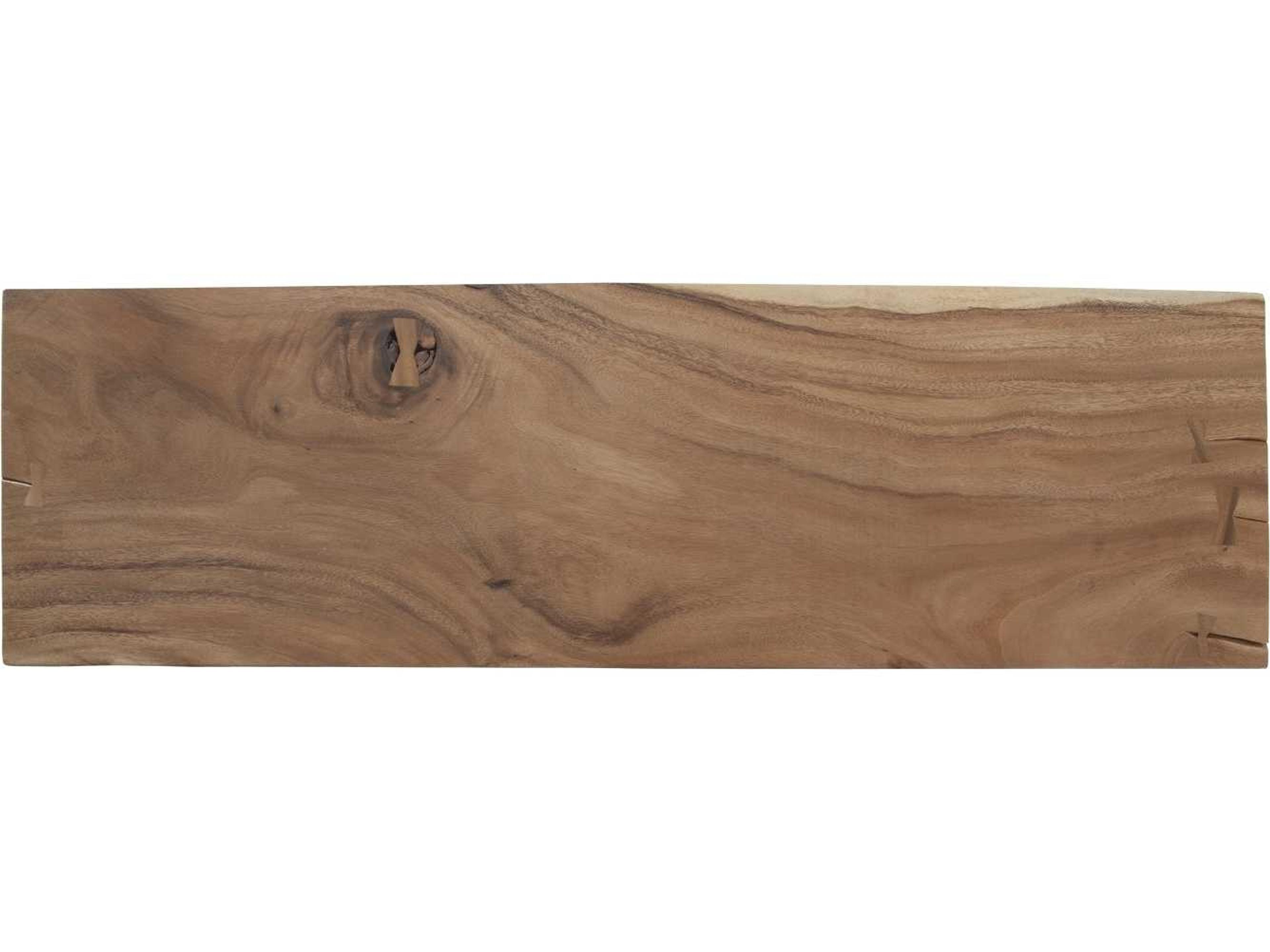 Phillips Collection Rectangular Wood Clear Brown Console Table