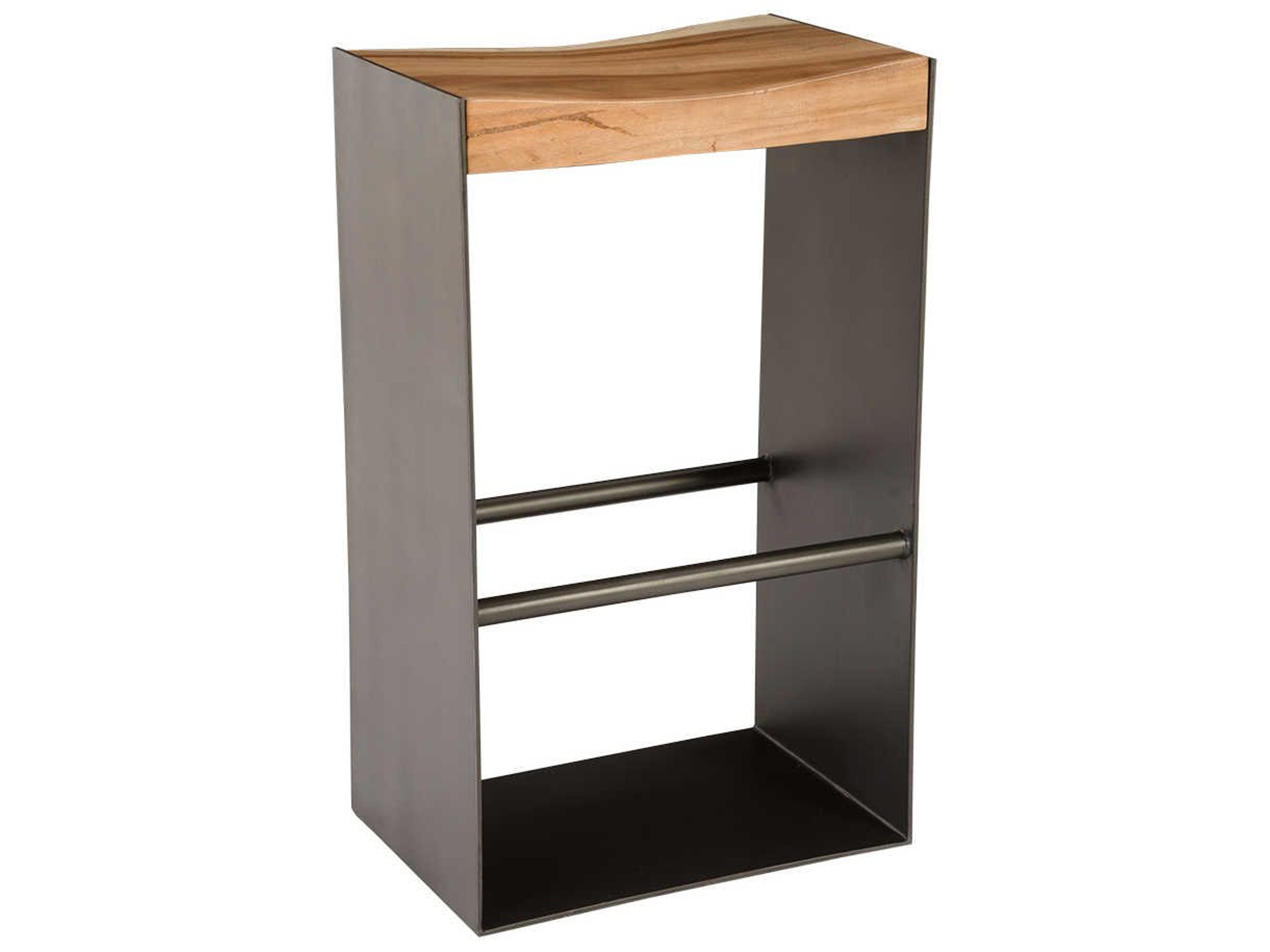 Natural Acacia Wood Bar Stool