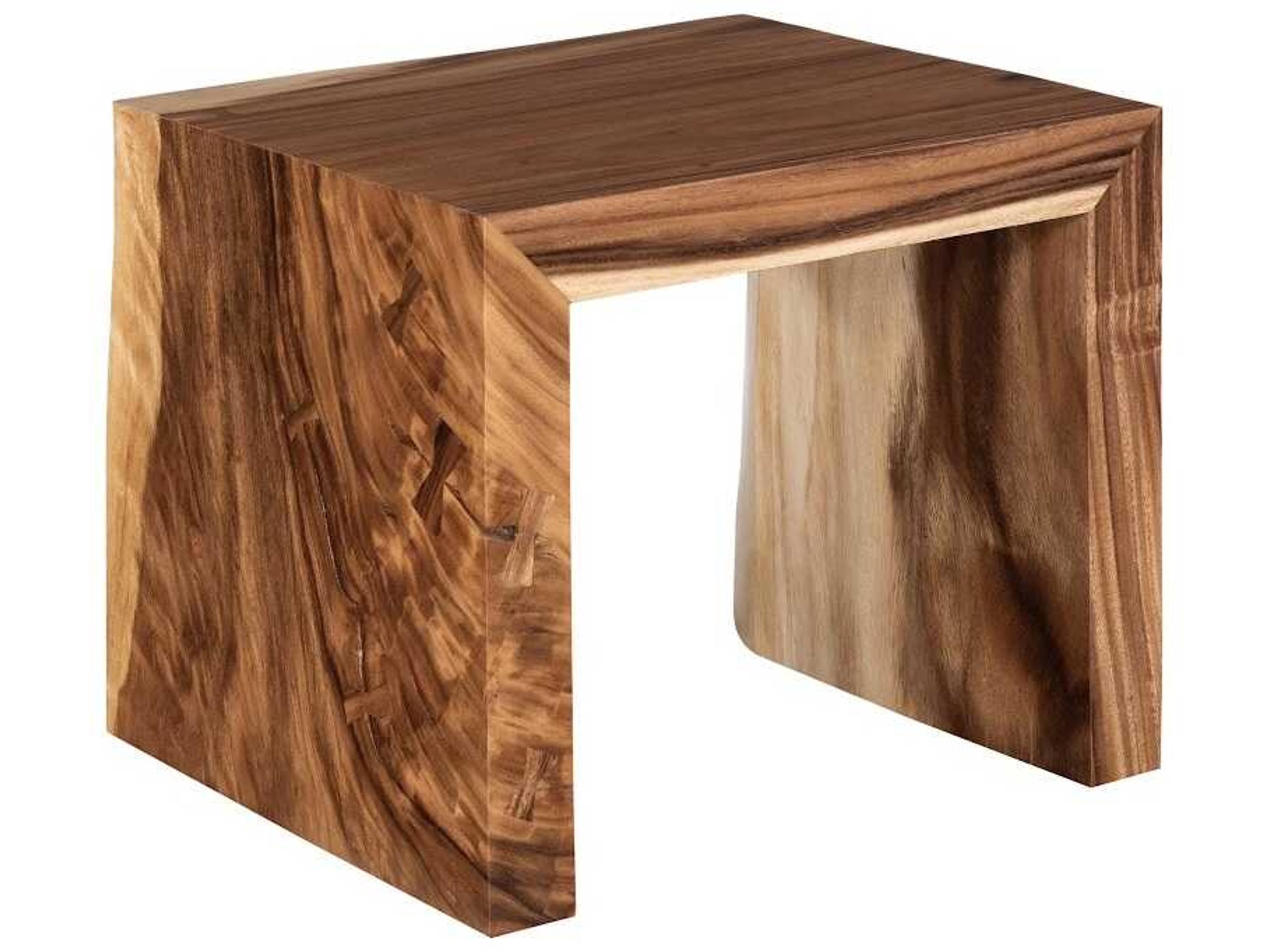 Phillips Collection Waterfall Square Wood Natural End Table