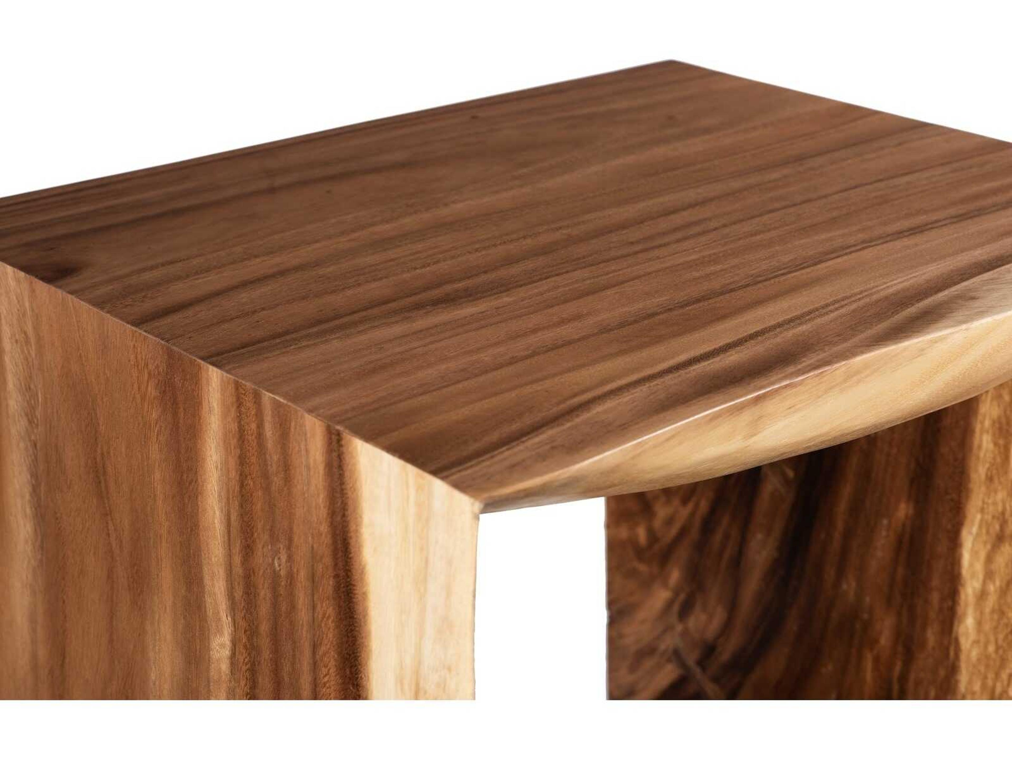 Phillips Collection Waterfall Square Wood Natural End Table