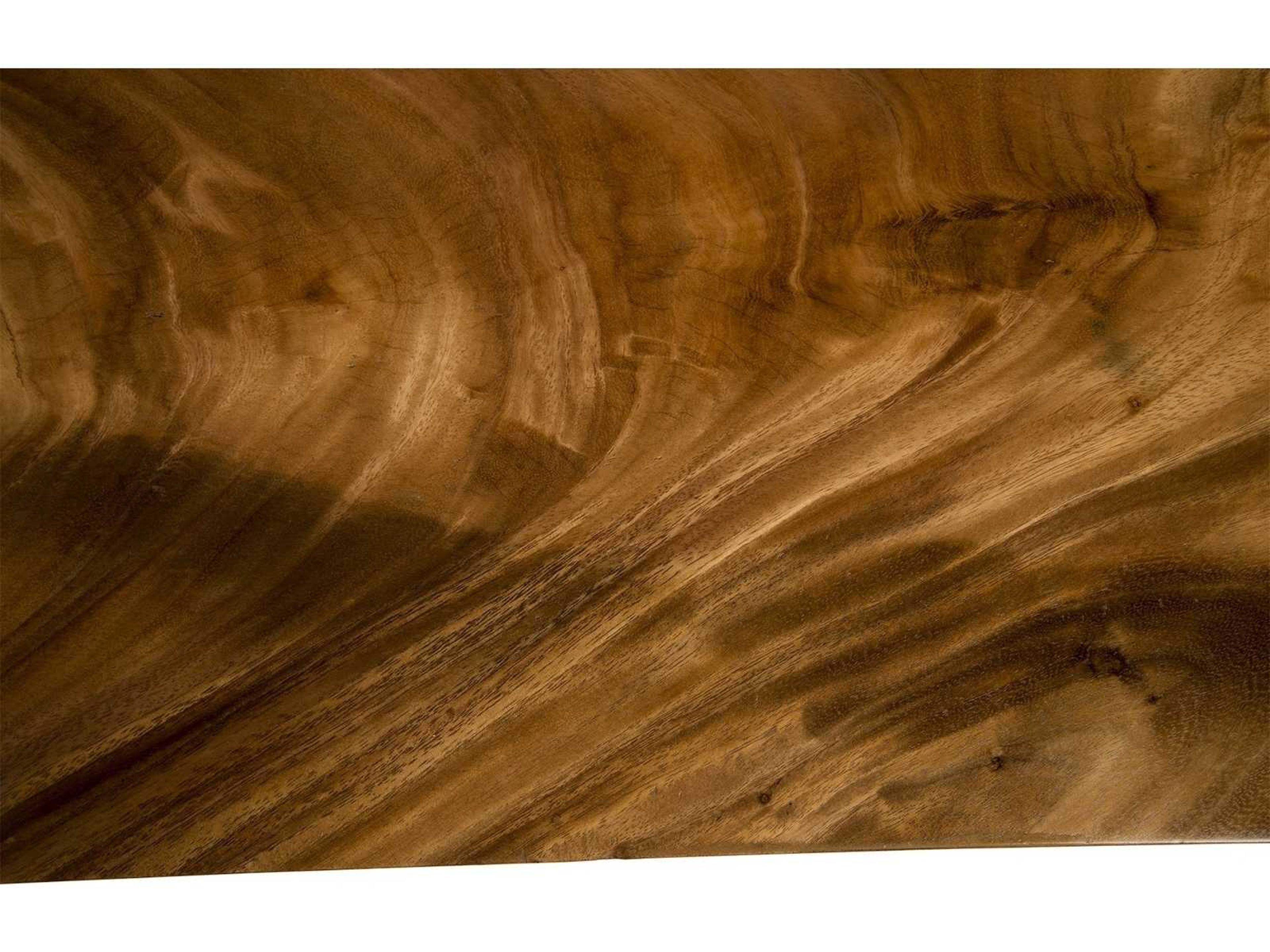 Phillips Collection Rectangular Wood Natural Brown Black Coffee Table