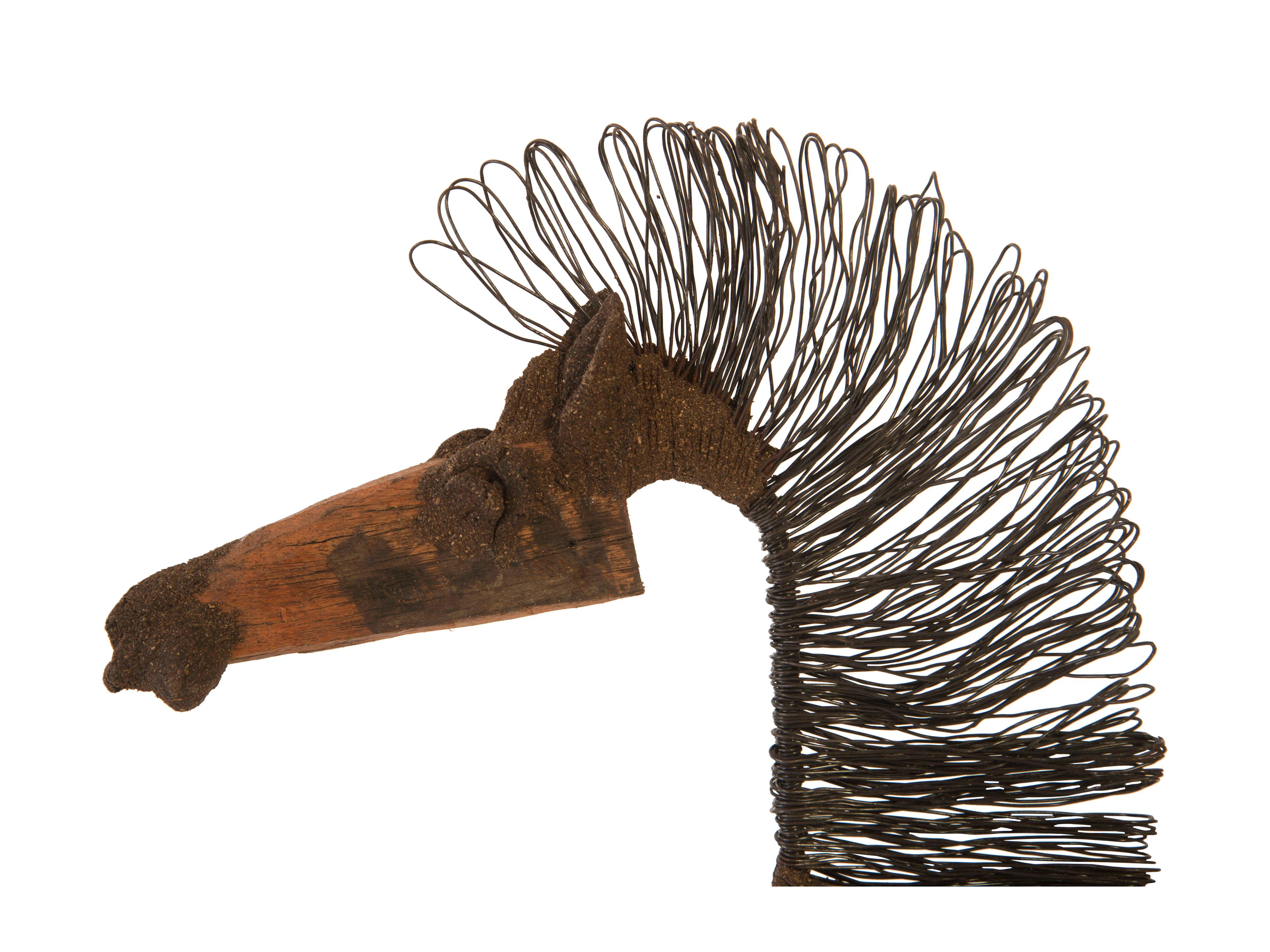 Phillips Collection Wire Horse Brown Black Sculpture