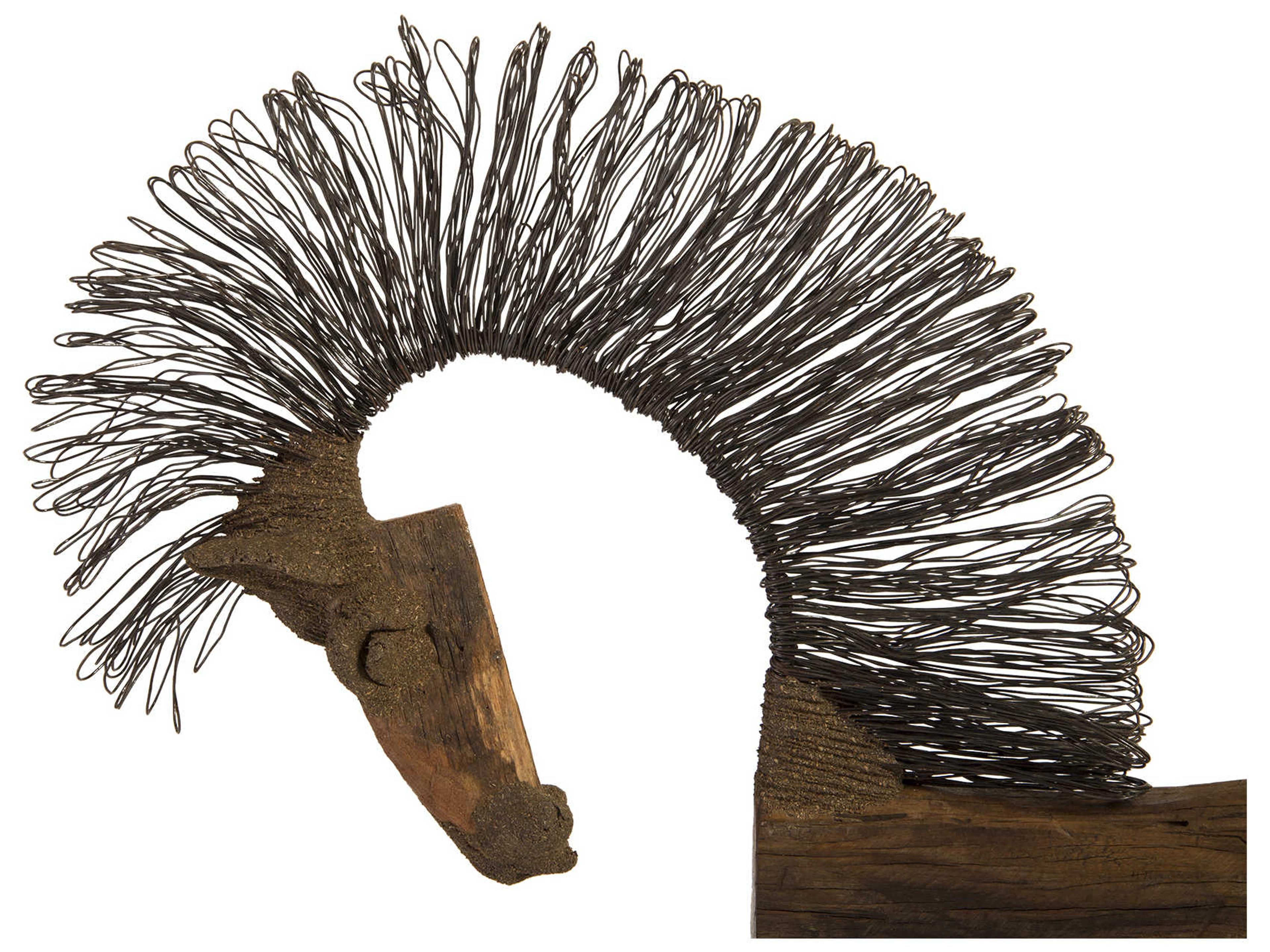 Phillips Collection Wire Horse Brown Black Sculpture