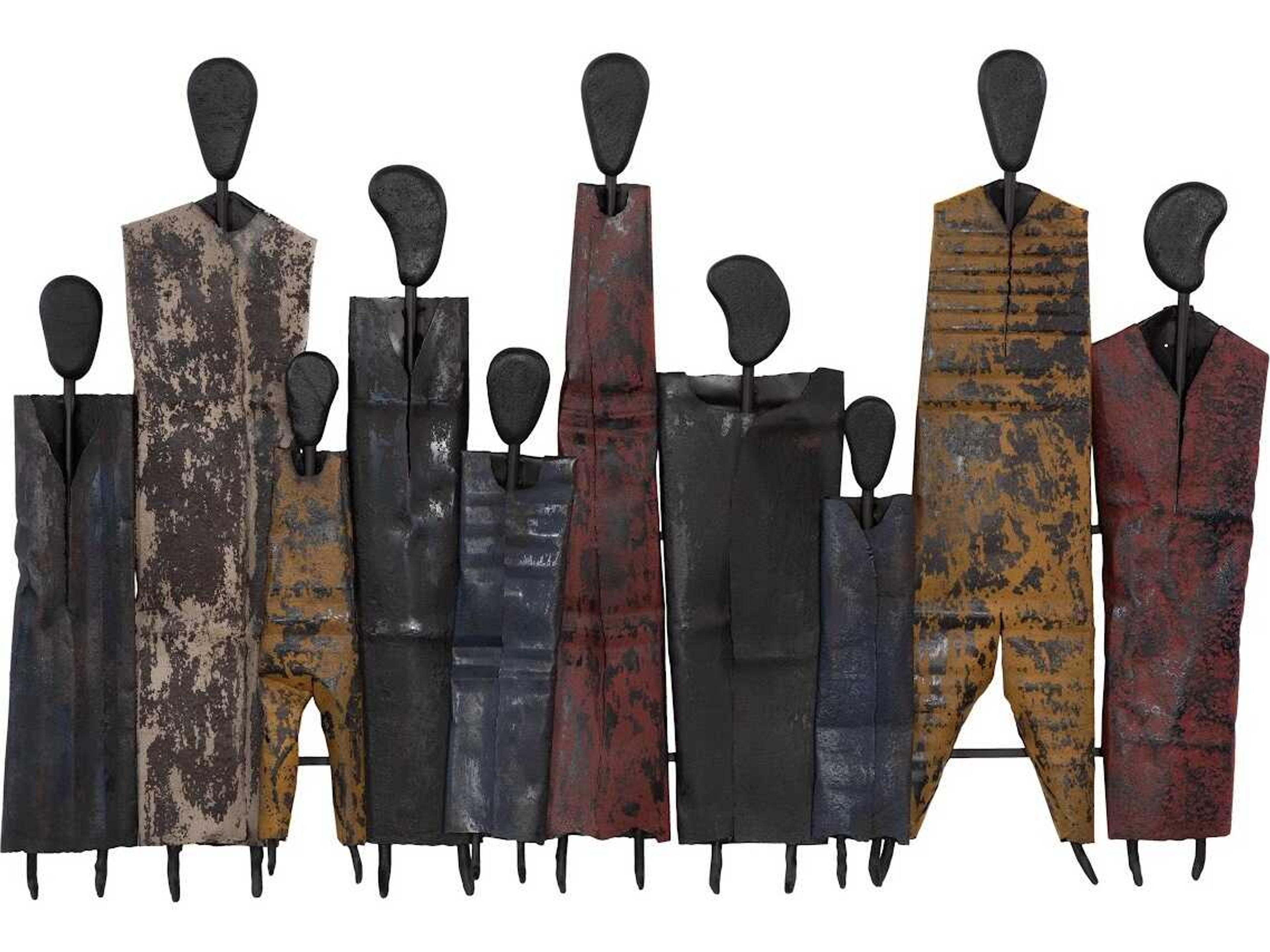 Honey Drum People Wall Art Reclaimed Metal