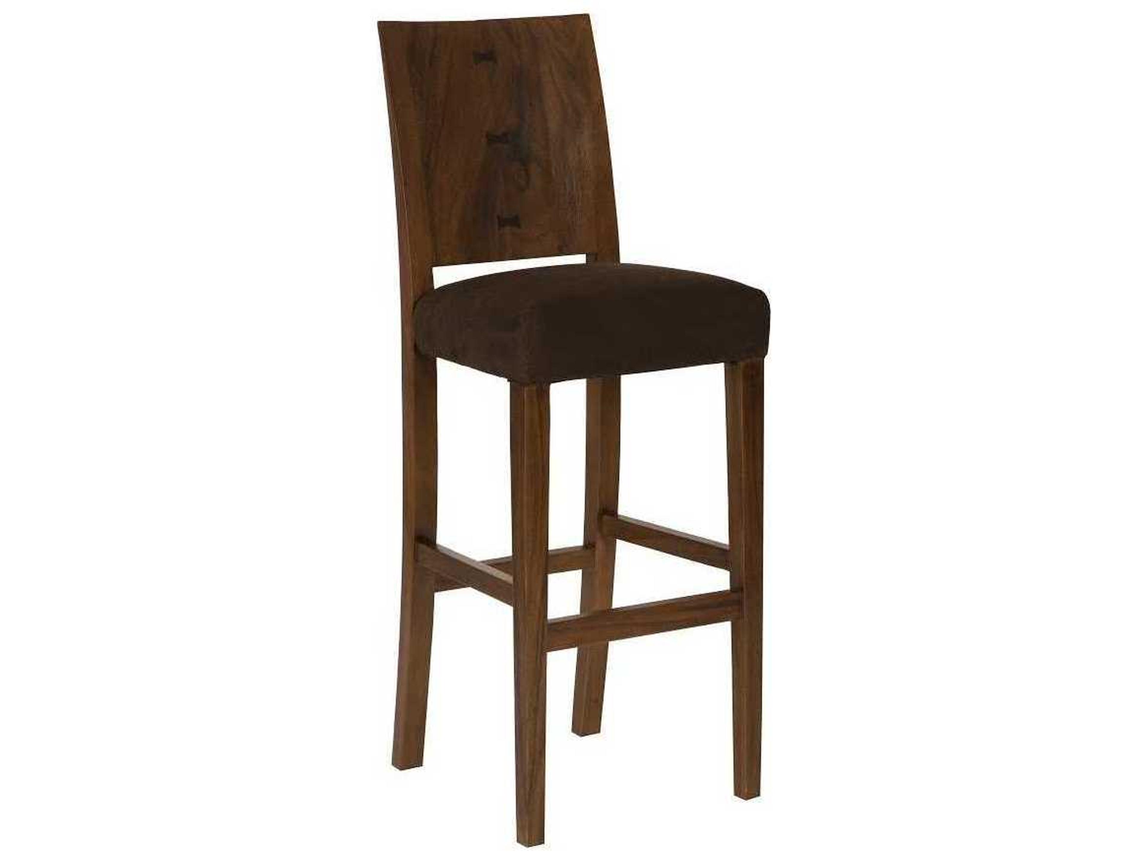 Phillips Collection Brown Upholstered Bar Stool