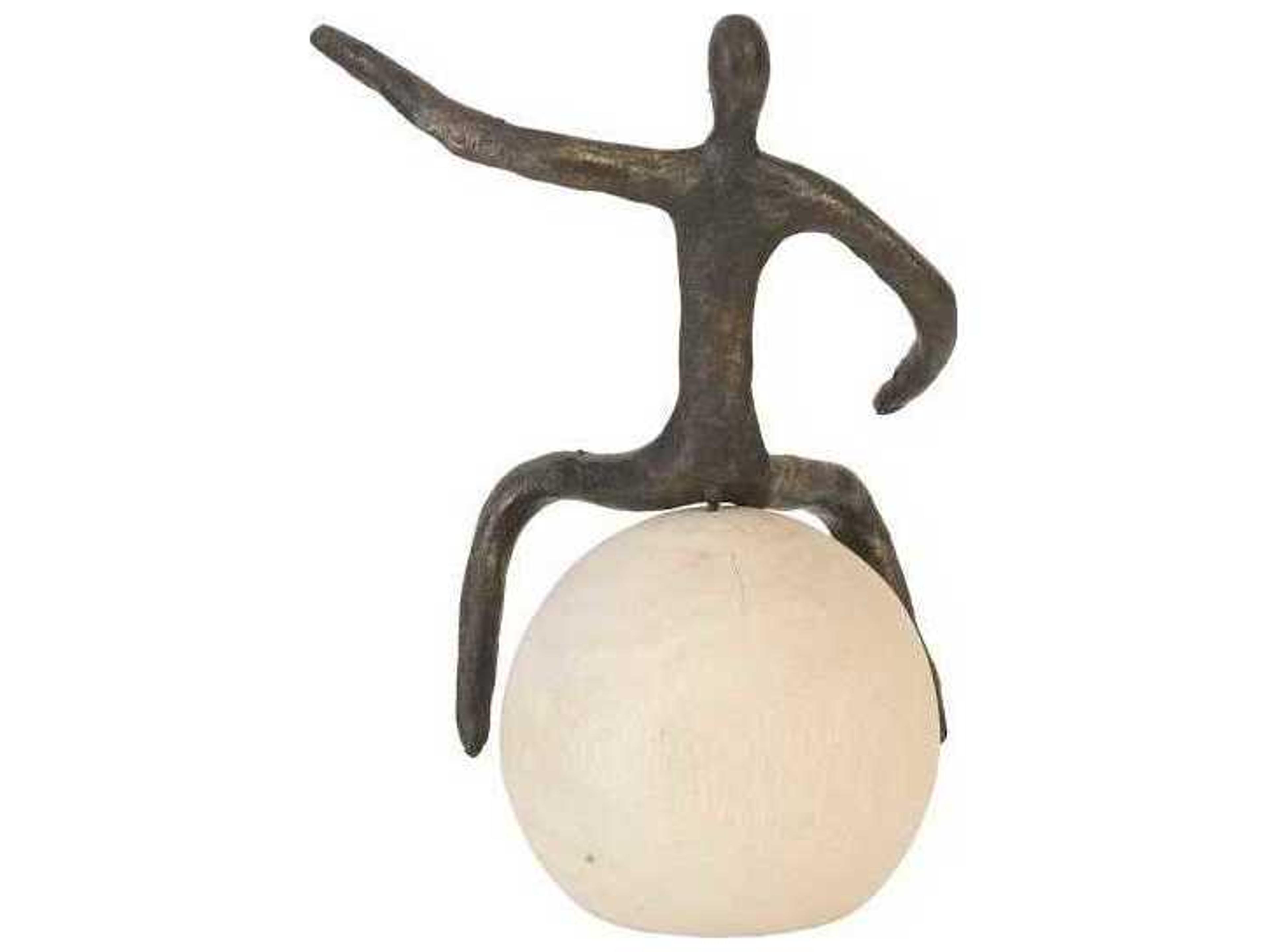 Phillips Collection Bronze / Bleached Wood Sculpture