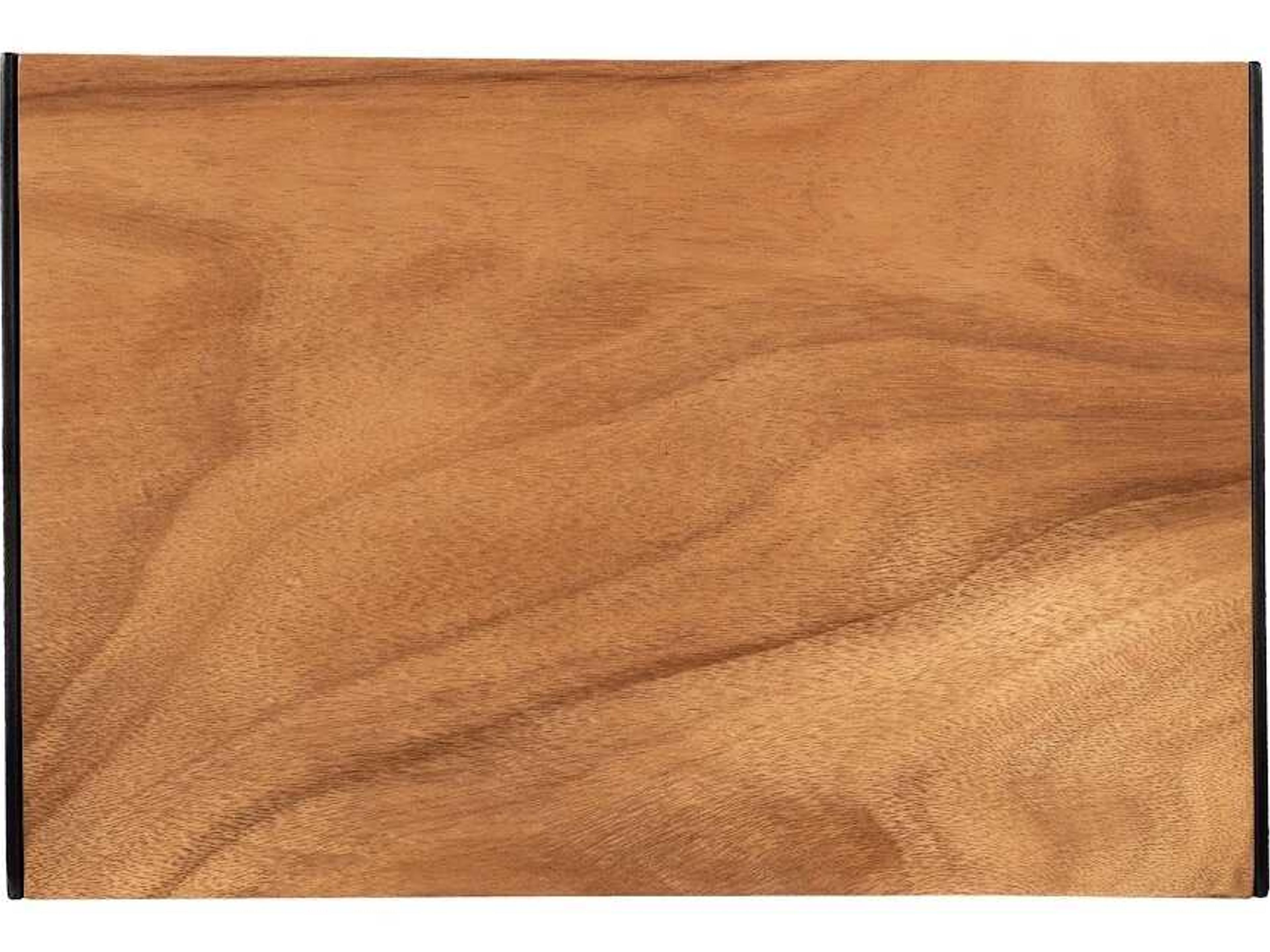 Phillips Collection Black Brown Solid Wood Counter Stool