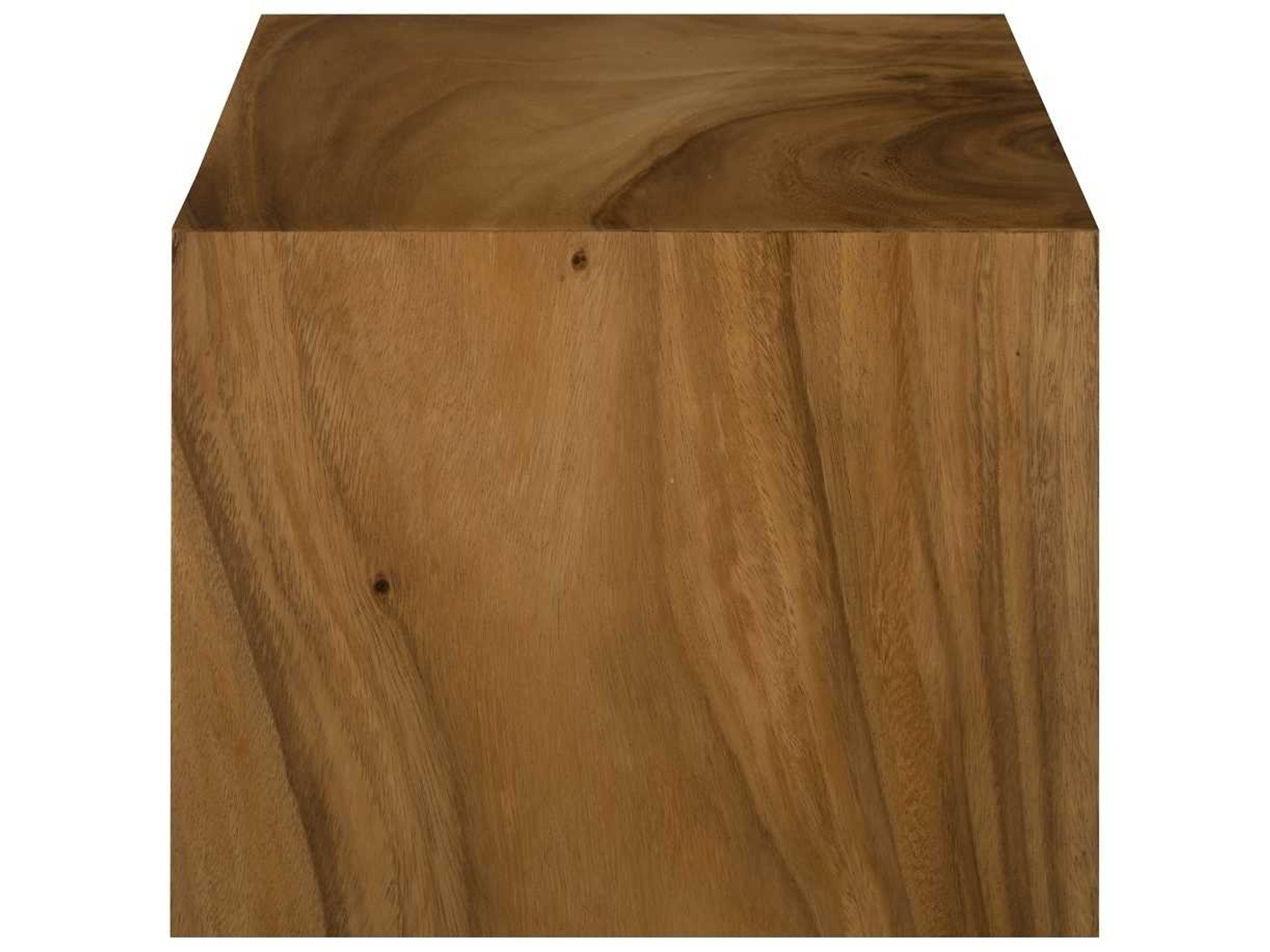 Phillips Collection Square Wood Natural Brown End Table