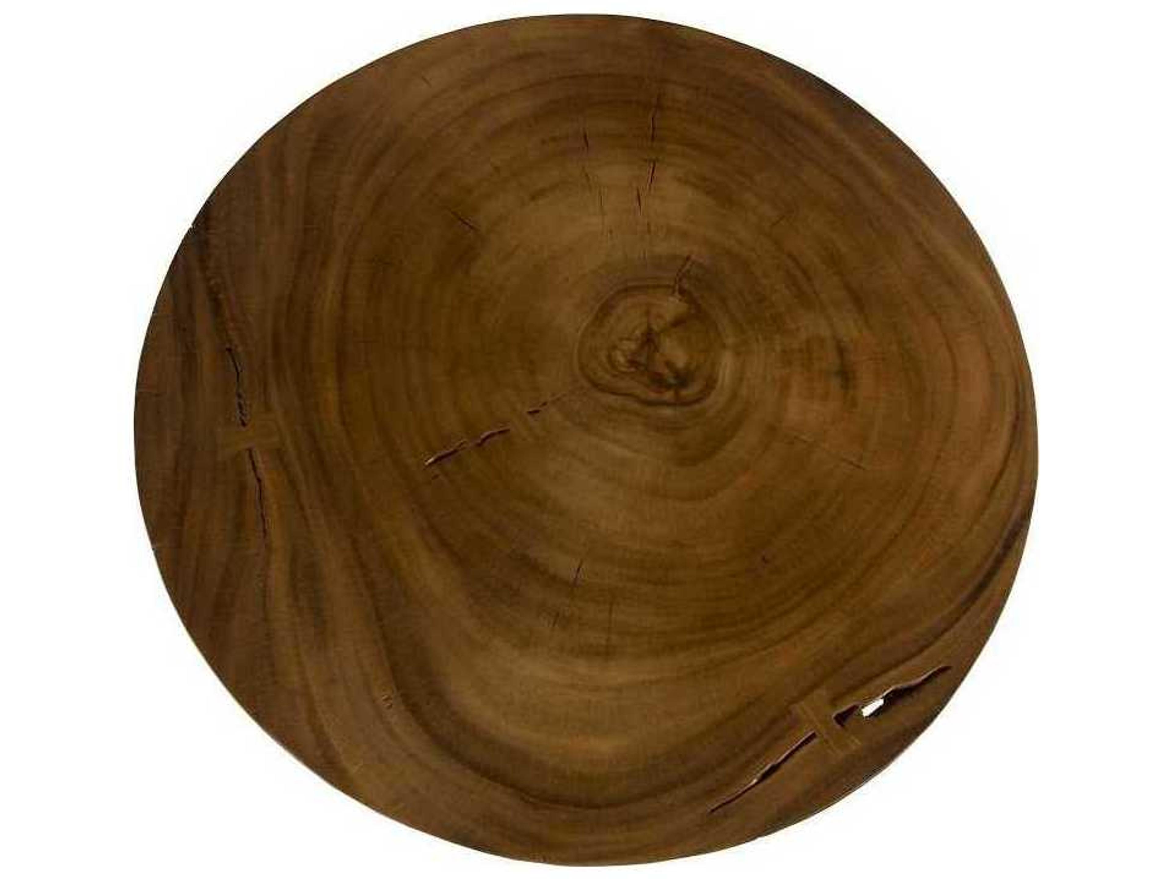 Phillips Collection Chamcha Wood Natural Round Bar Table