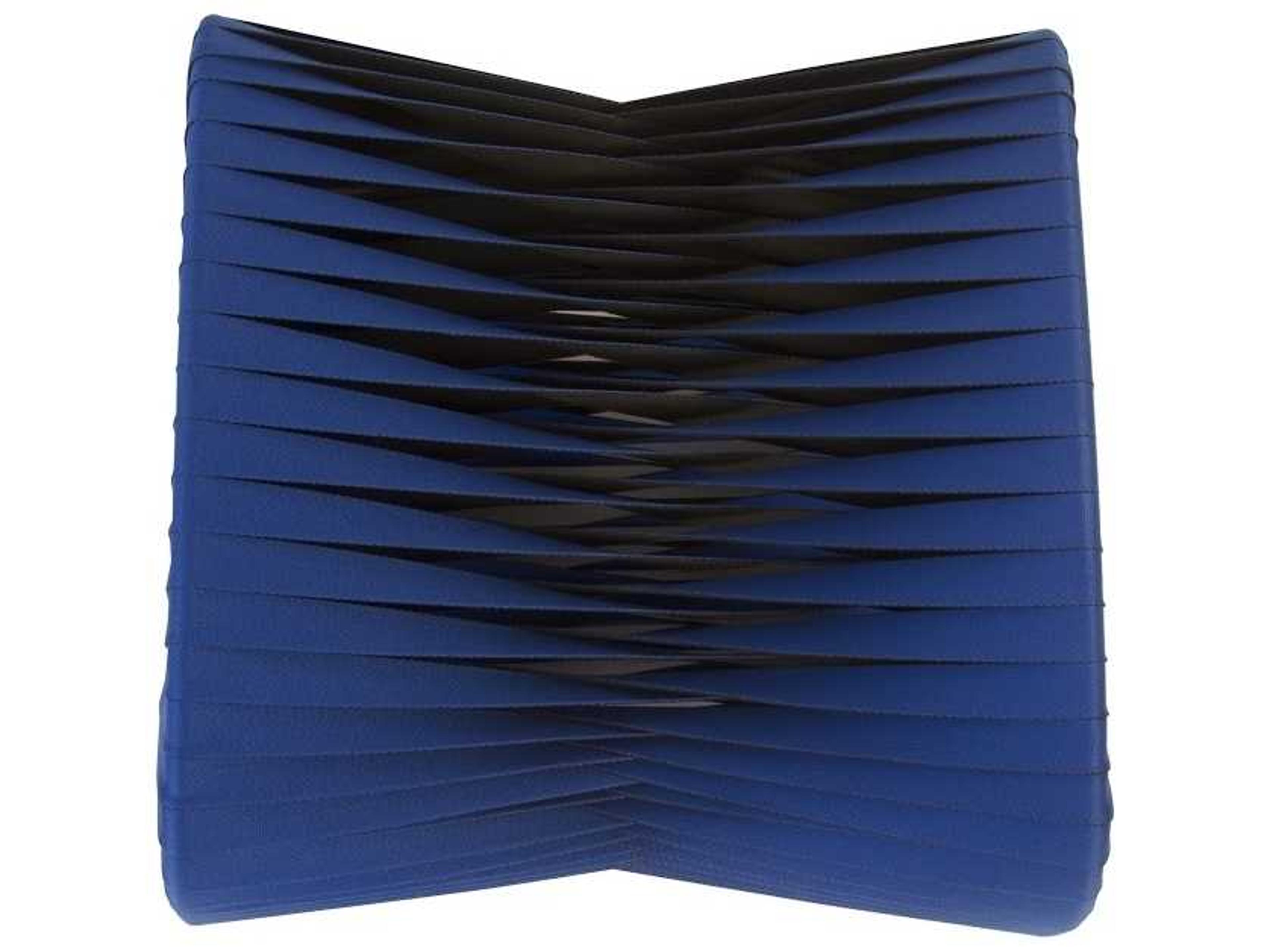 Phillips Collection Blue Black Ottoman