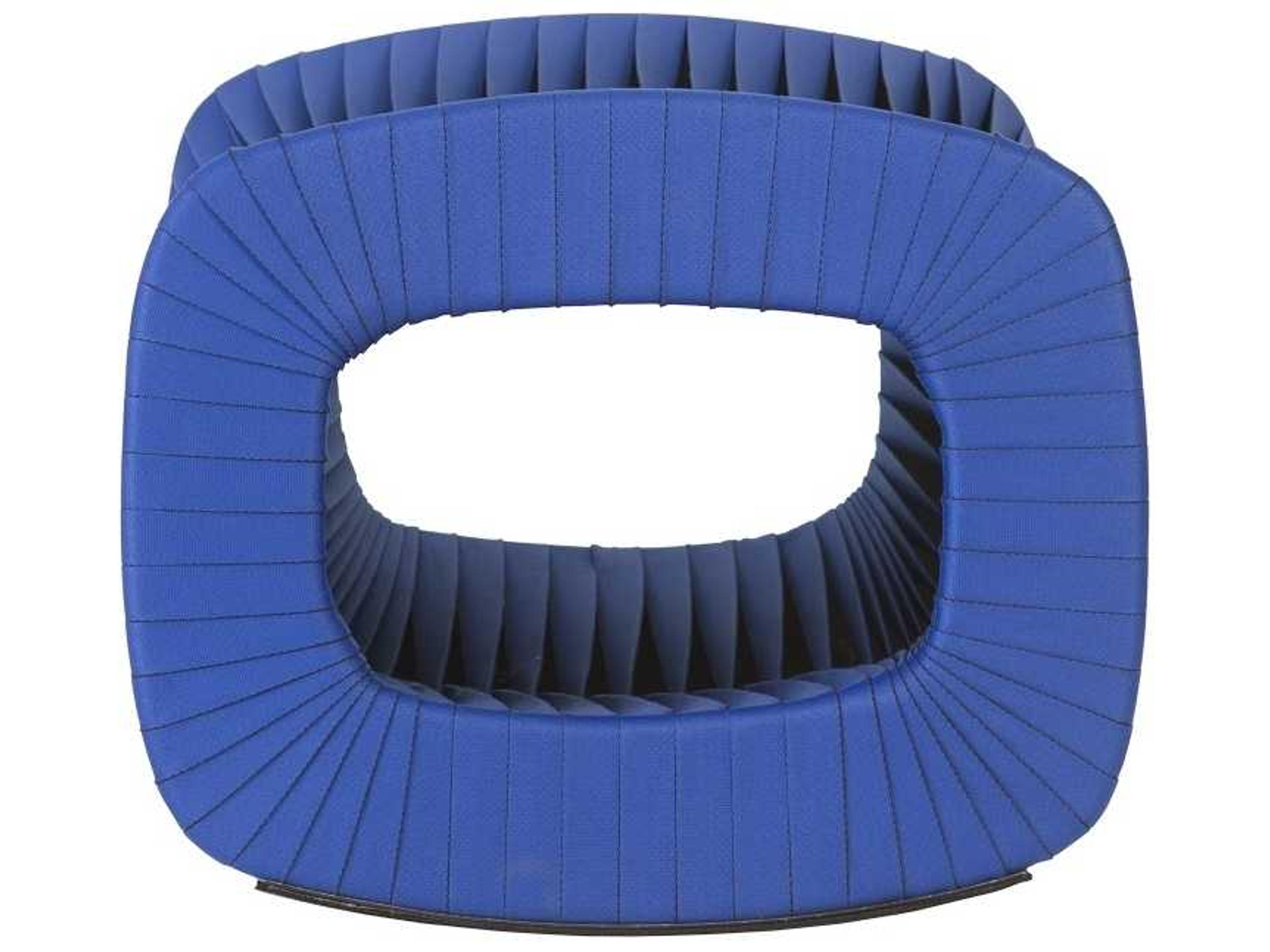 Phillips Collection Blue Black Ottoman