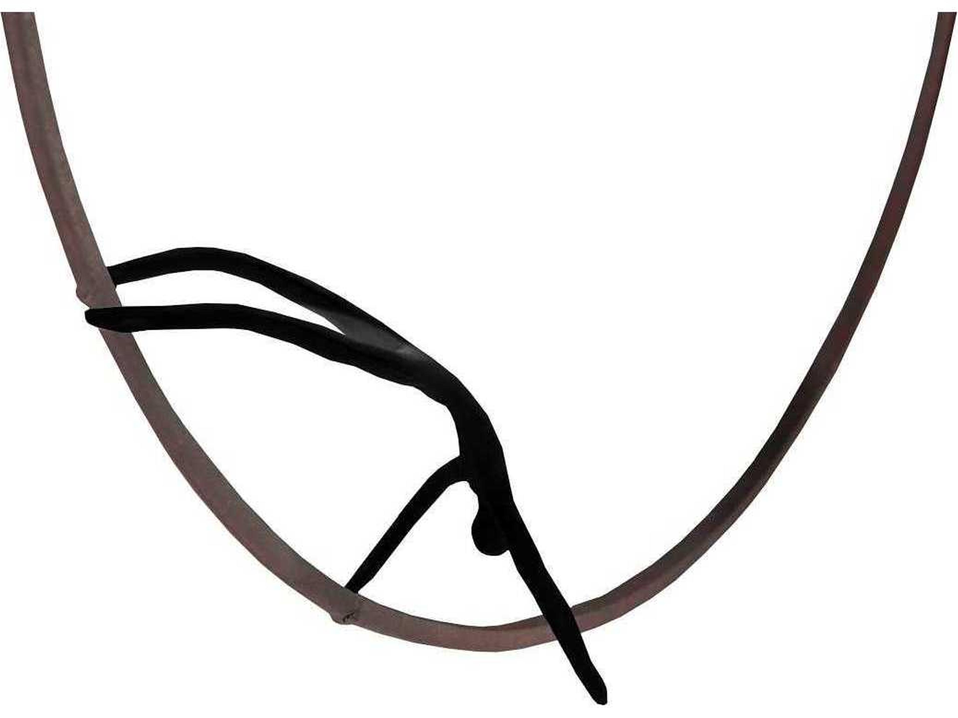 Phillips Collection Olympic Figure in Iron Ring Black/Rust Metal Wall Art