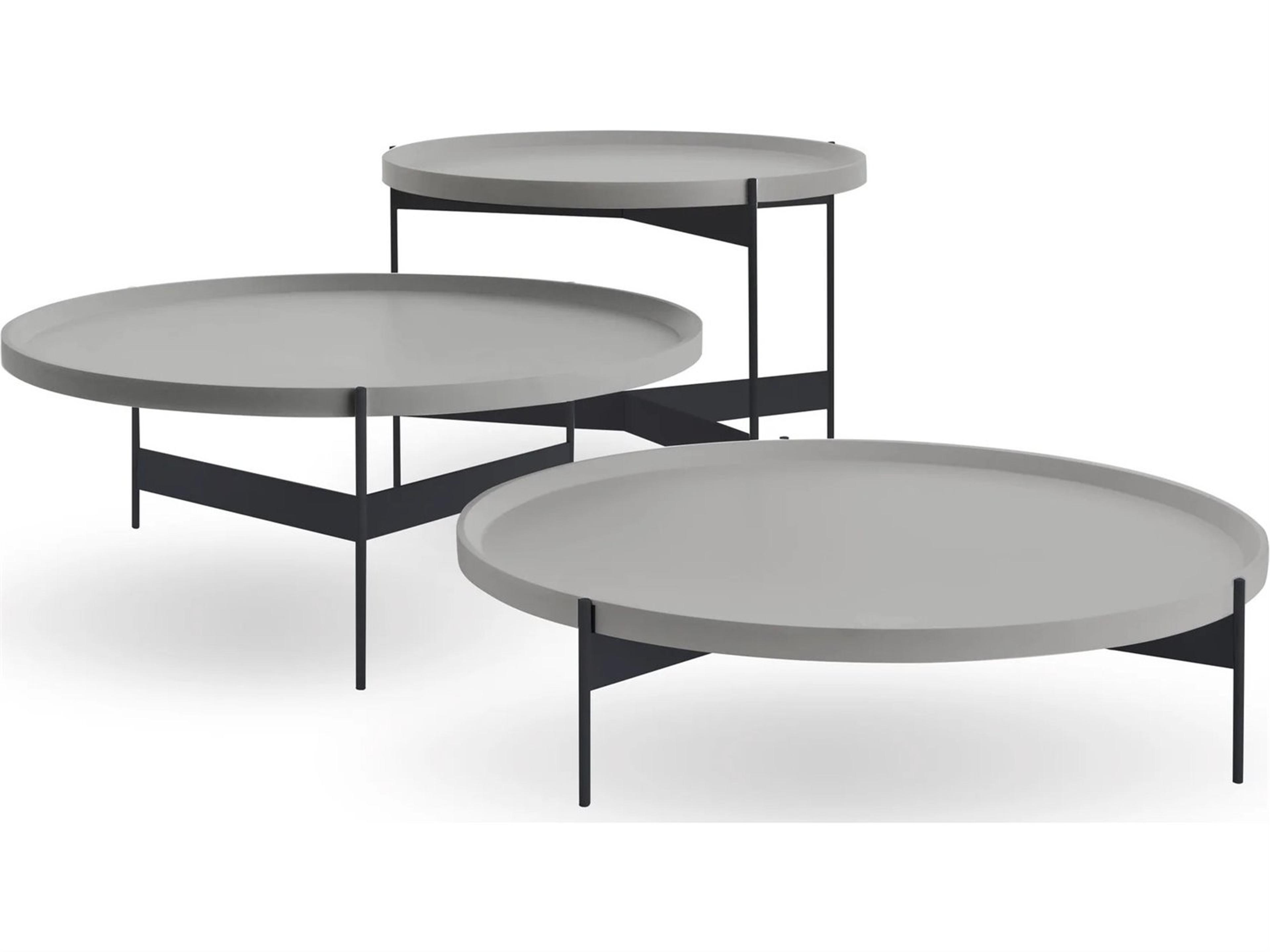 Pianca Abaco Med Round Coffee Table/Cenere/Lava