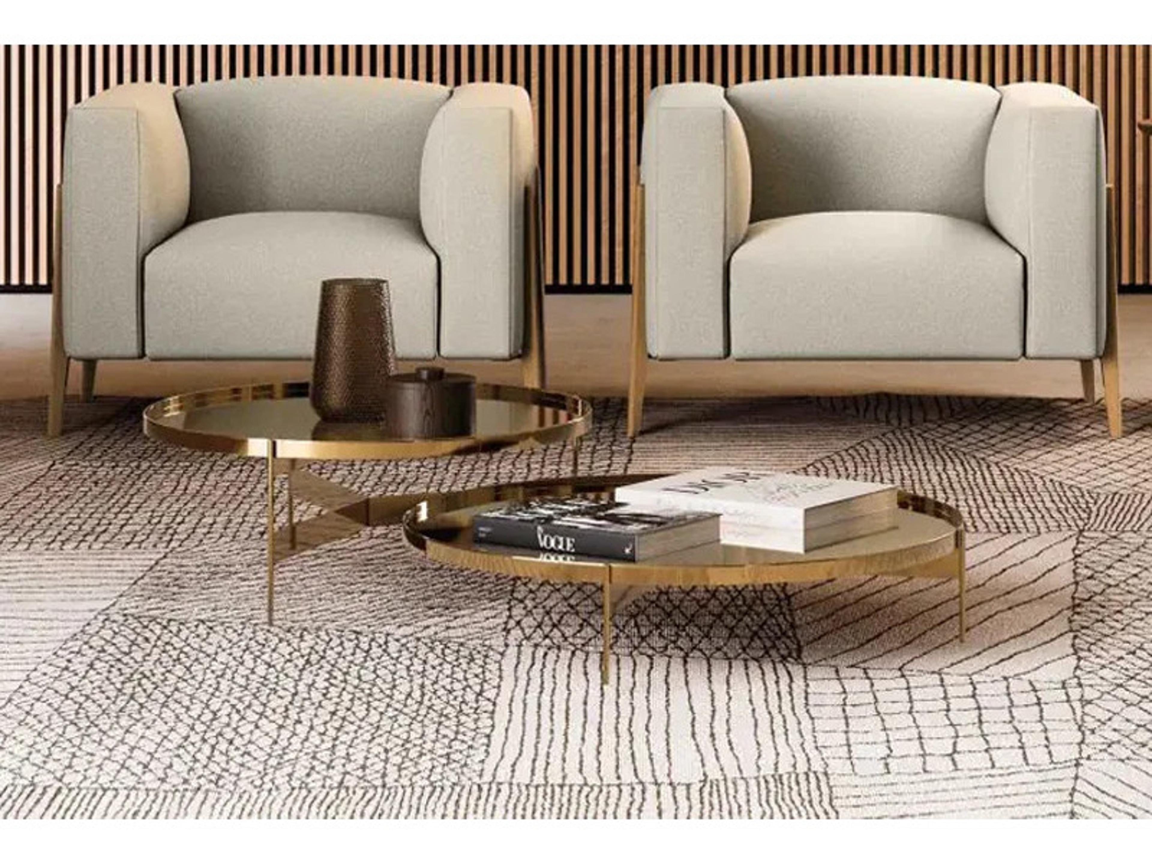 Pianca Abaco Med.Round Coffee Table/Matt.Bronze