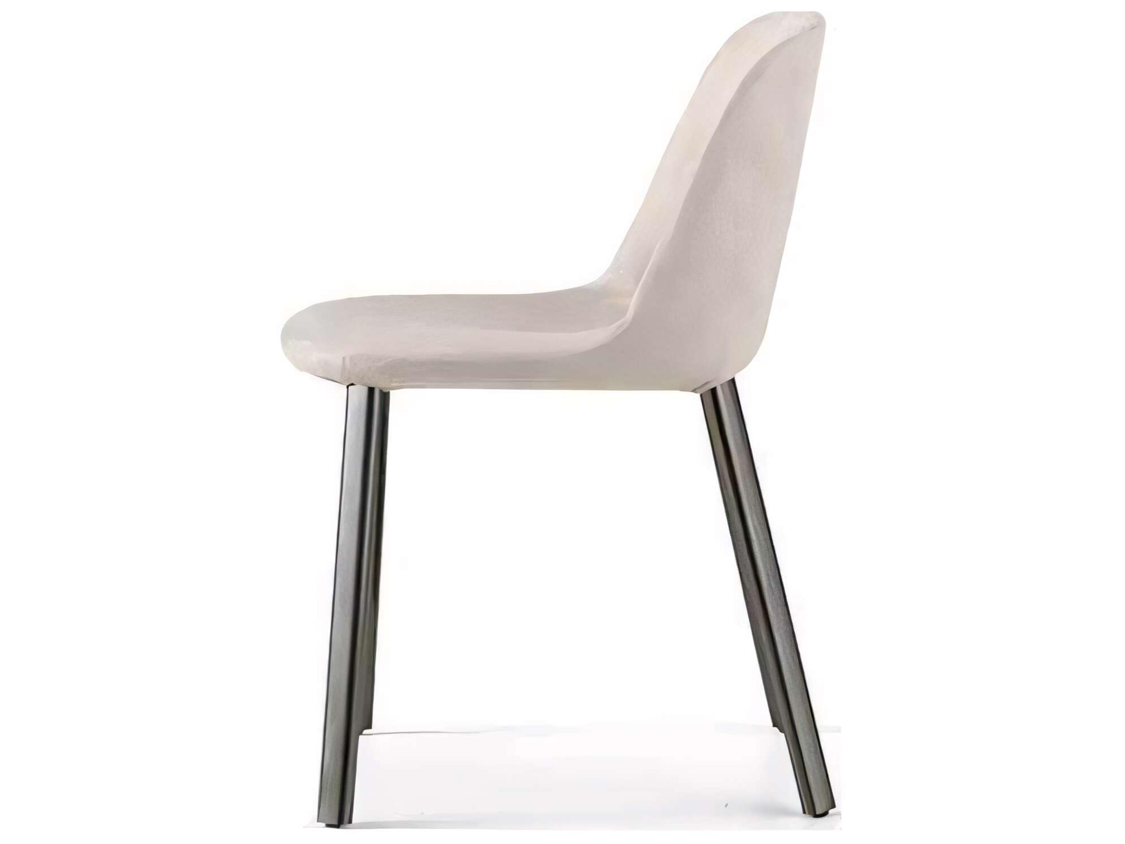 Pianca Esse Beige Upholstered Side Dining Chair
