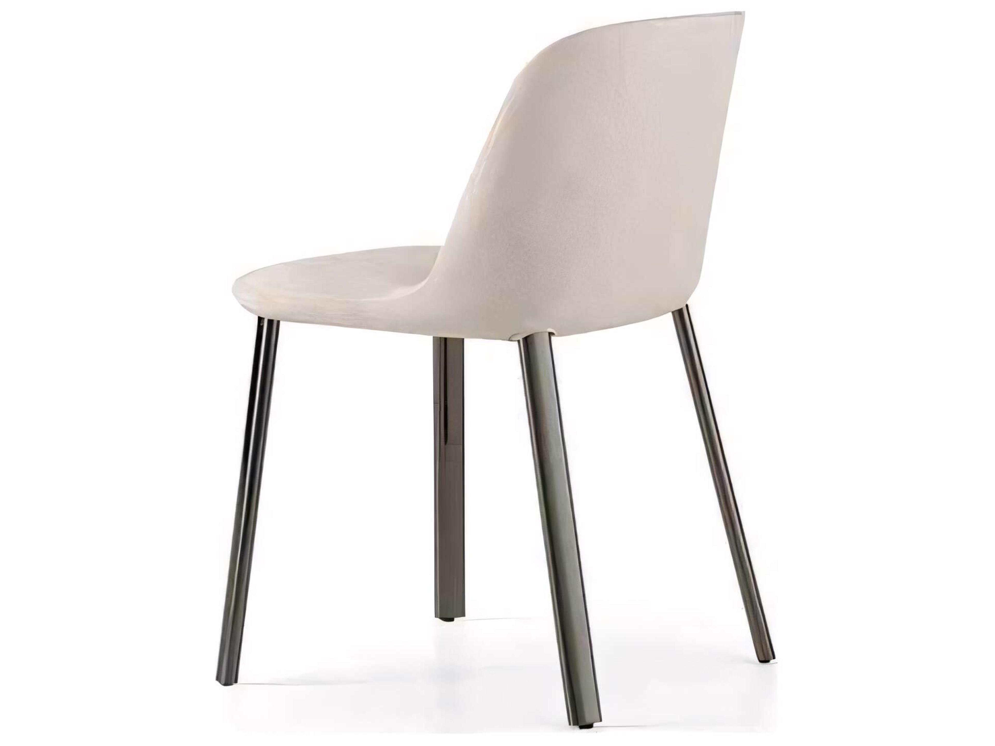 Pianca Esse Beige Upholstered Side Dining Chair
