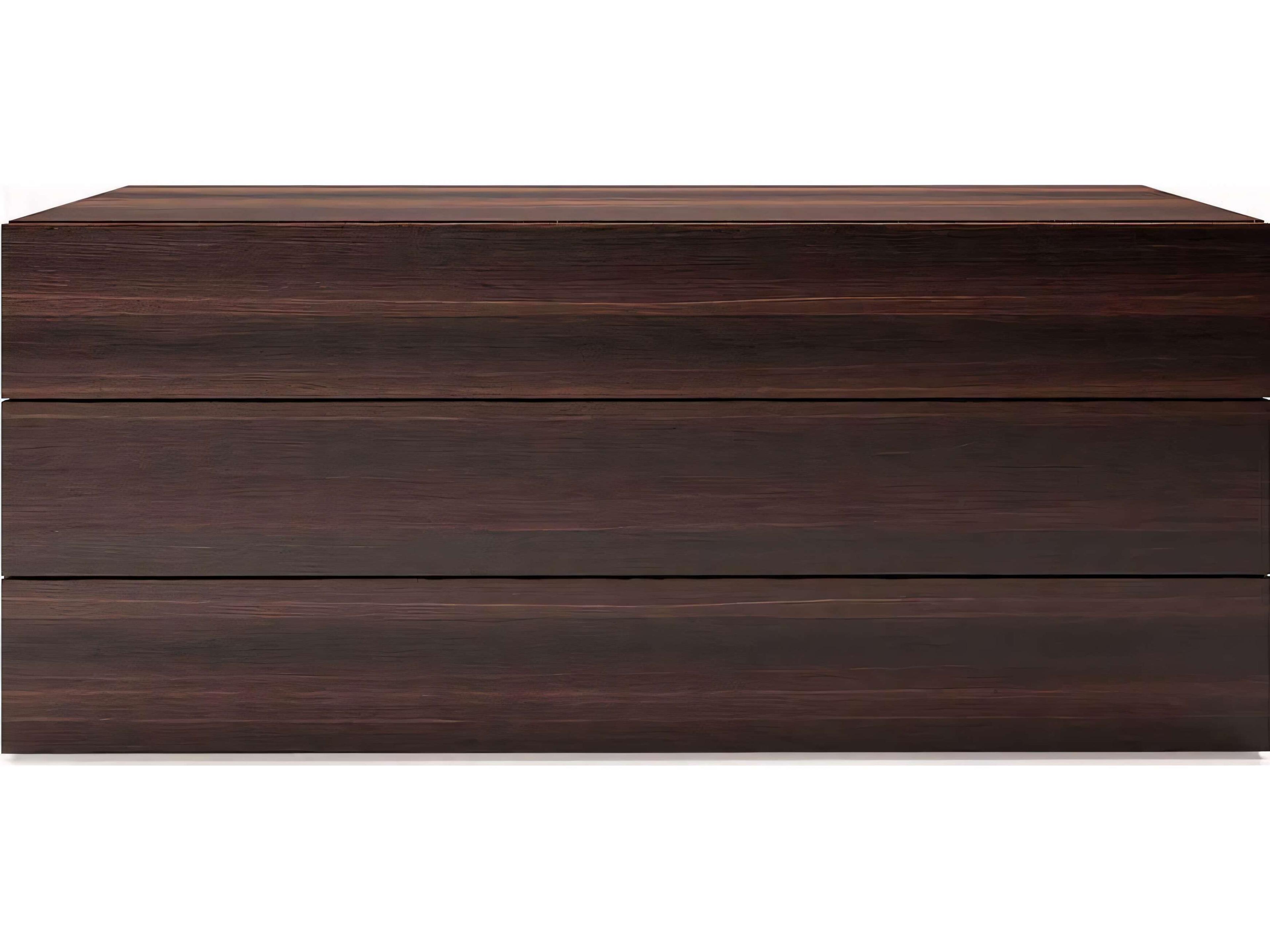 Pianca People 3-Drawers Brown Oak Wood Dresser
