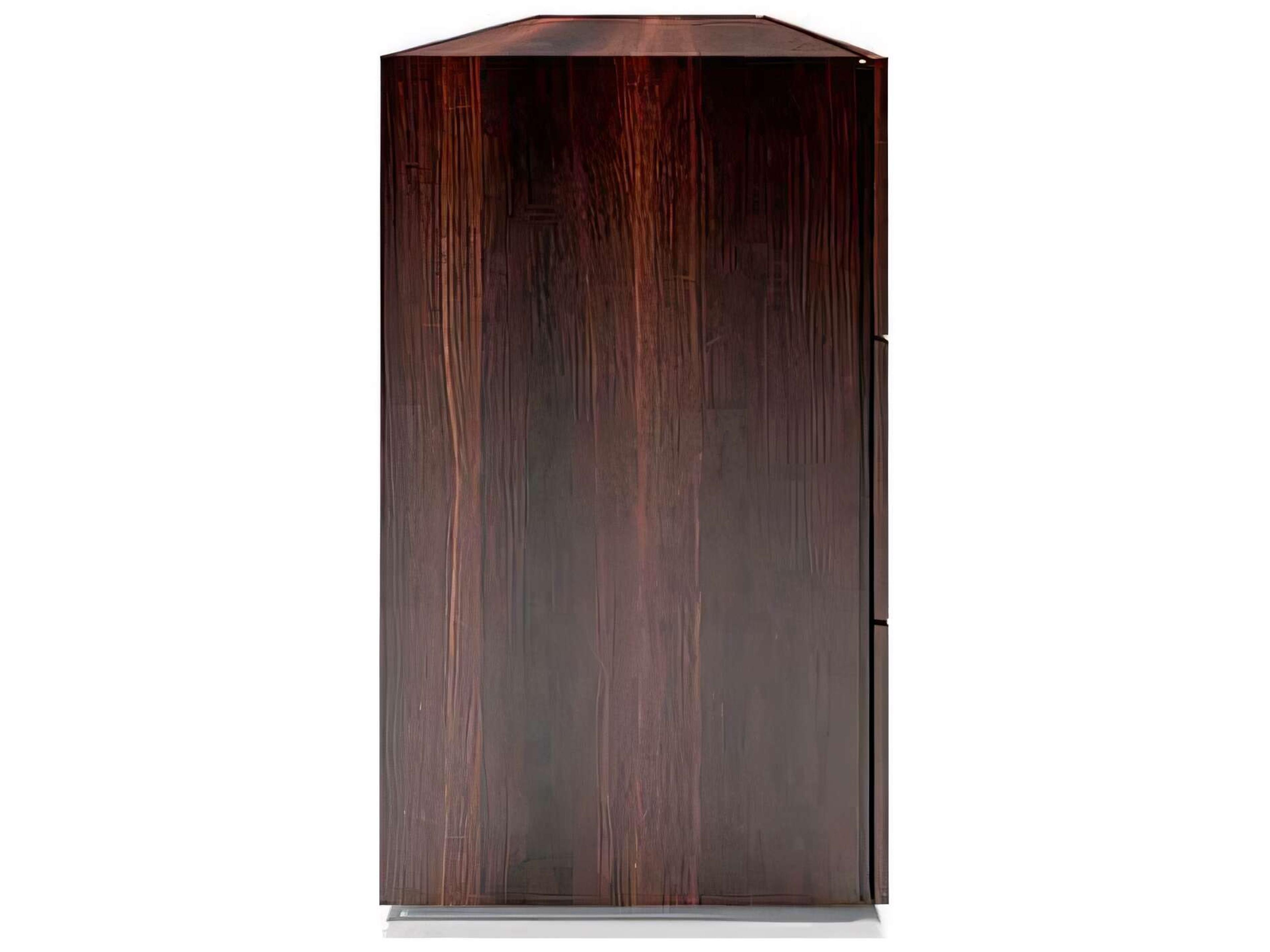 Pianca People 3-Drawers Brown Oak Wood Dresser