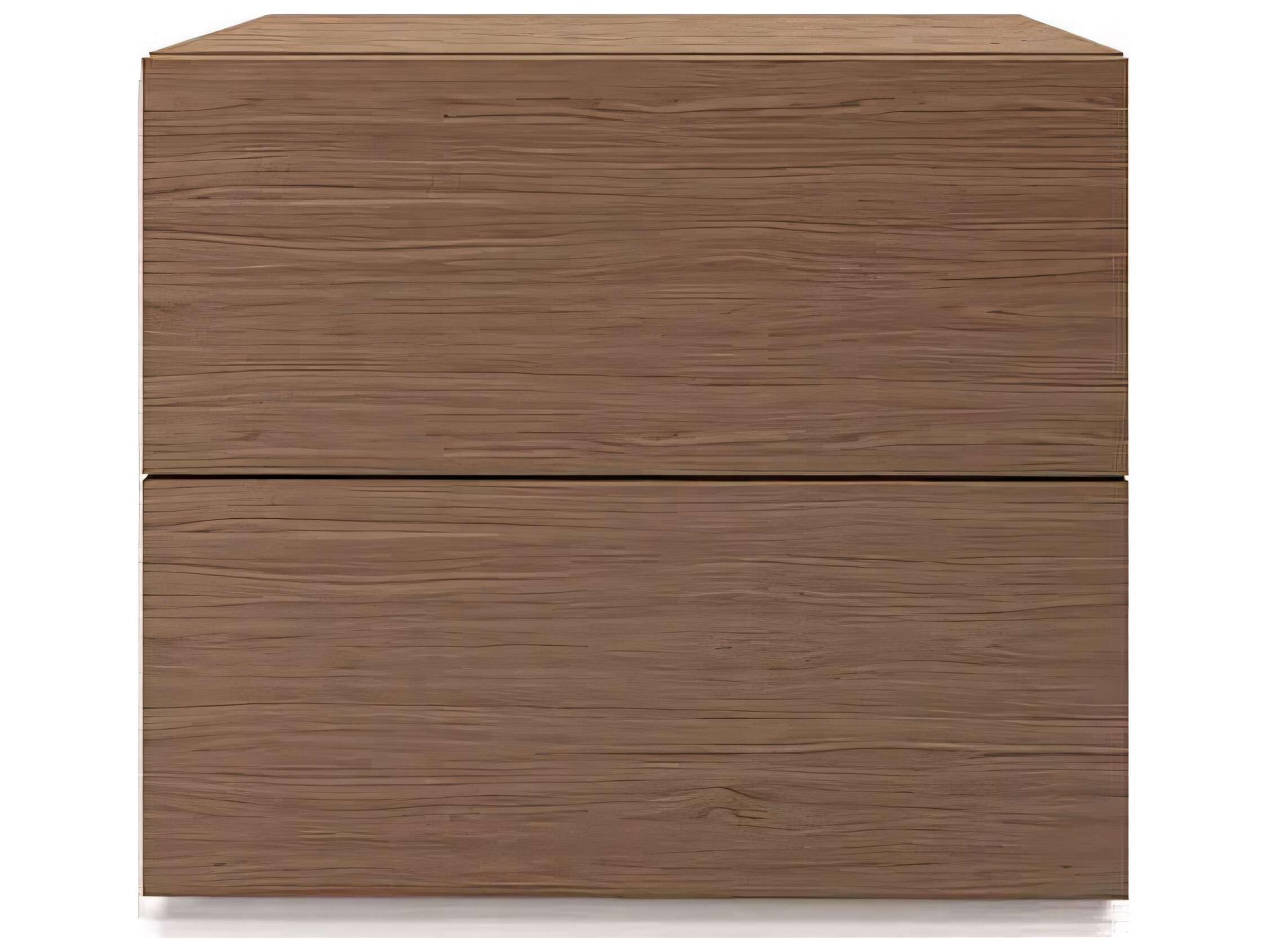 Pianca People 2-Drawers Brown Nightstand