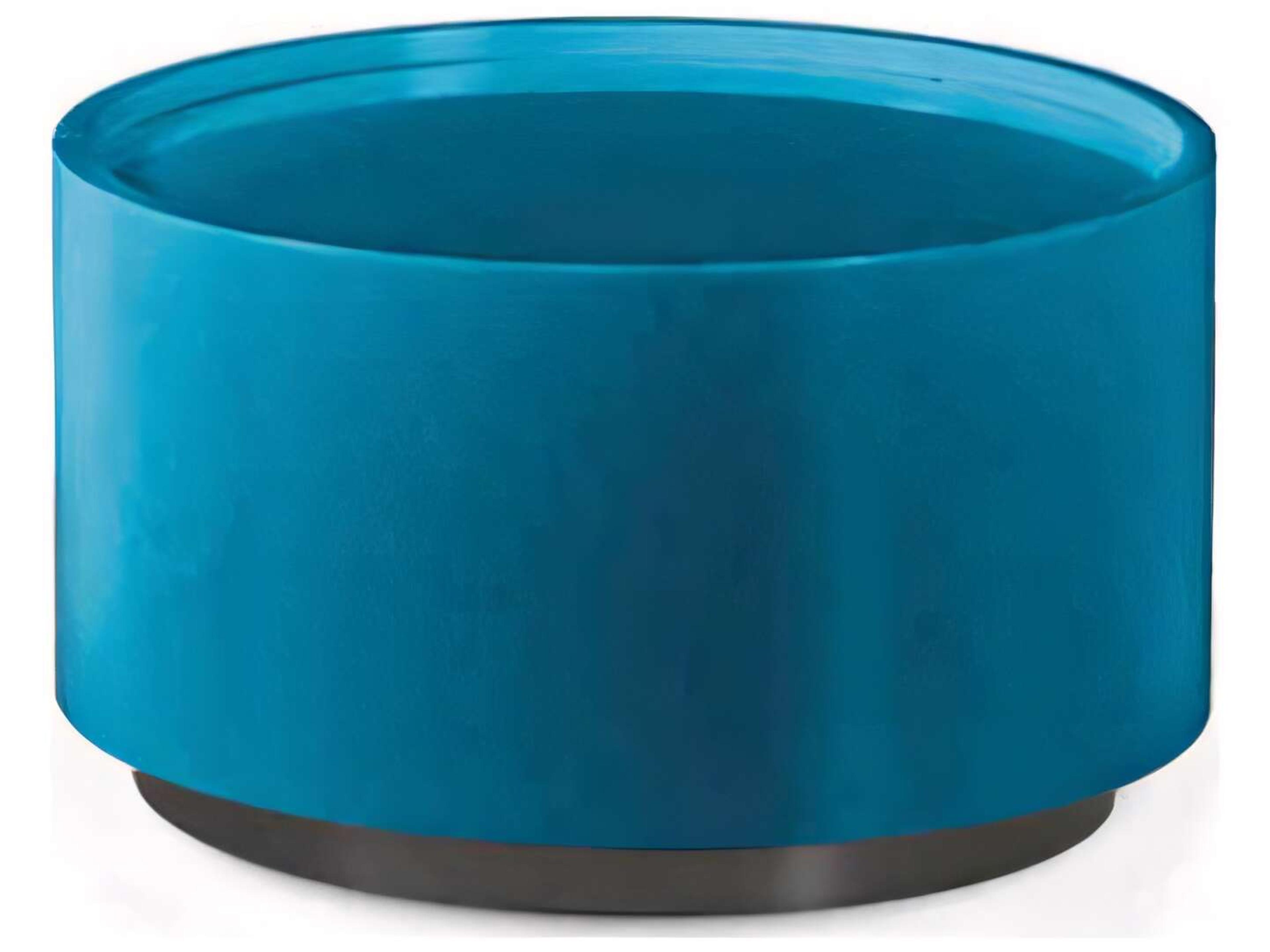 Dedalo 1-Drawer Nightstand Modern Cylindrical Bedside Table