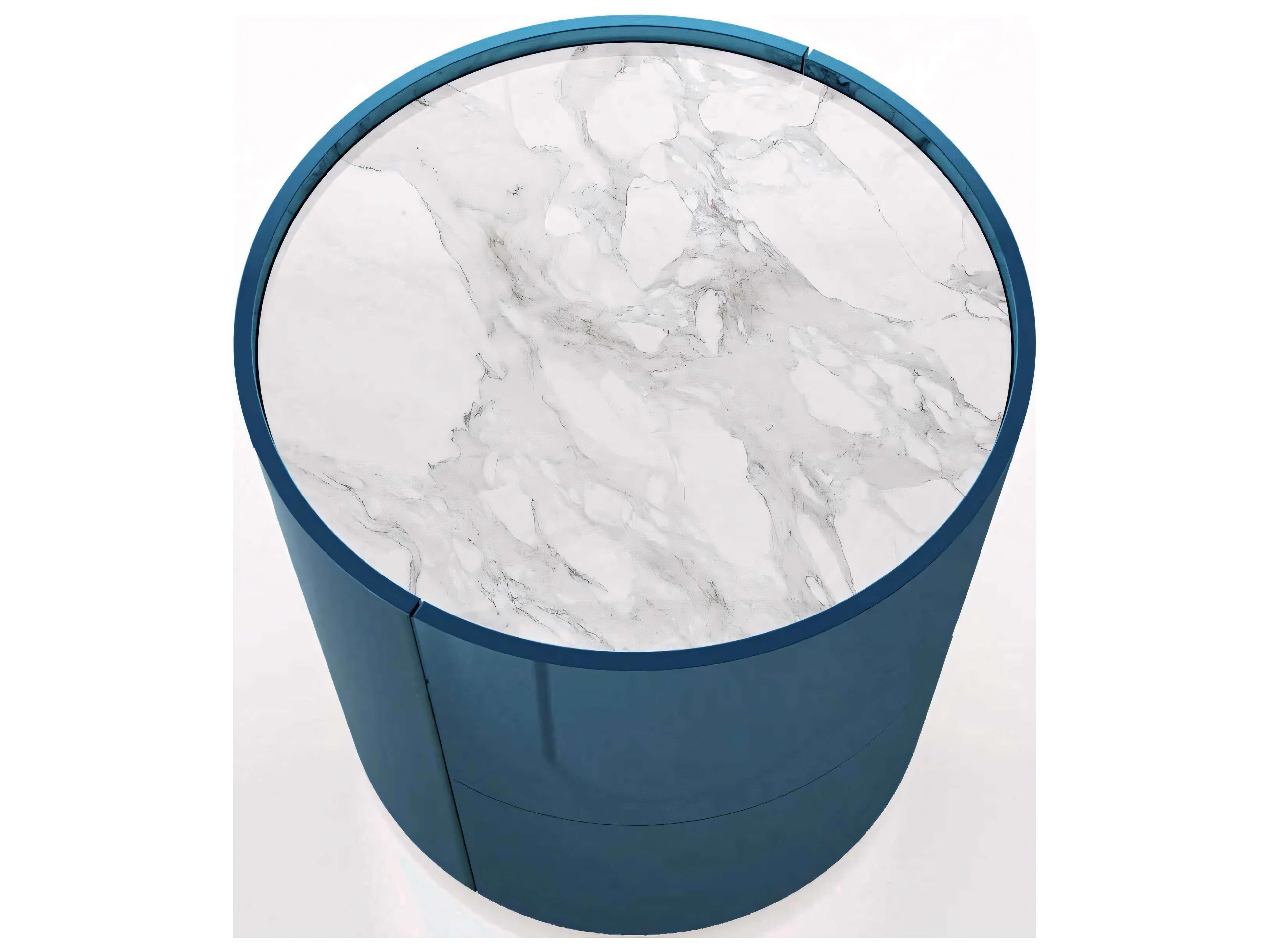 Pianca Dedalo 2-Drawers Blue Nightstand