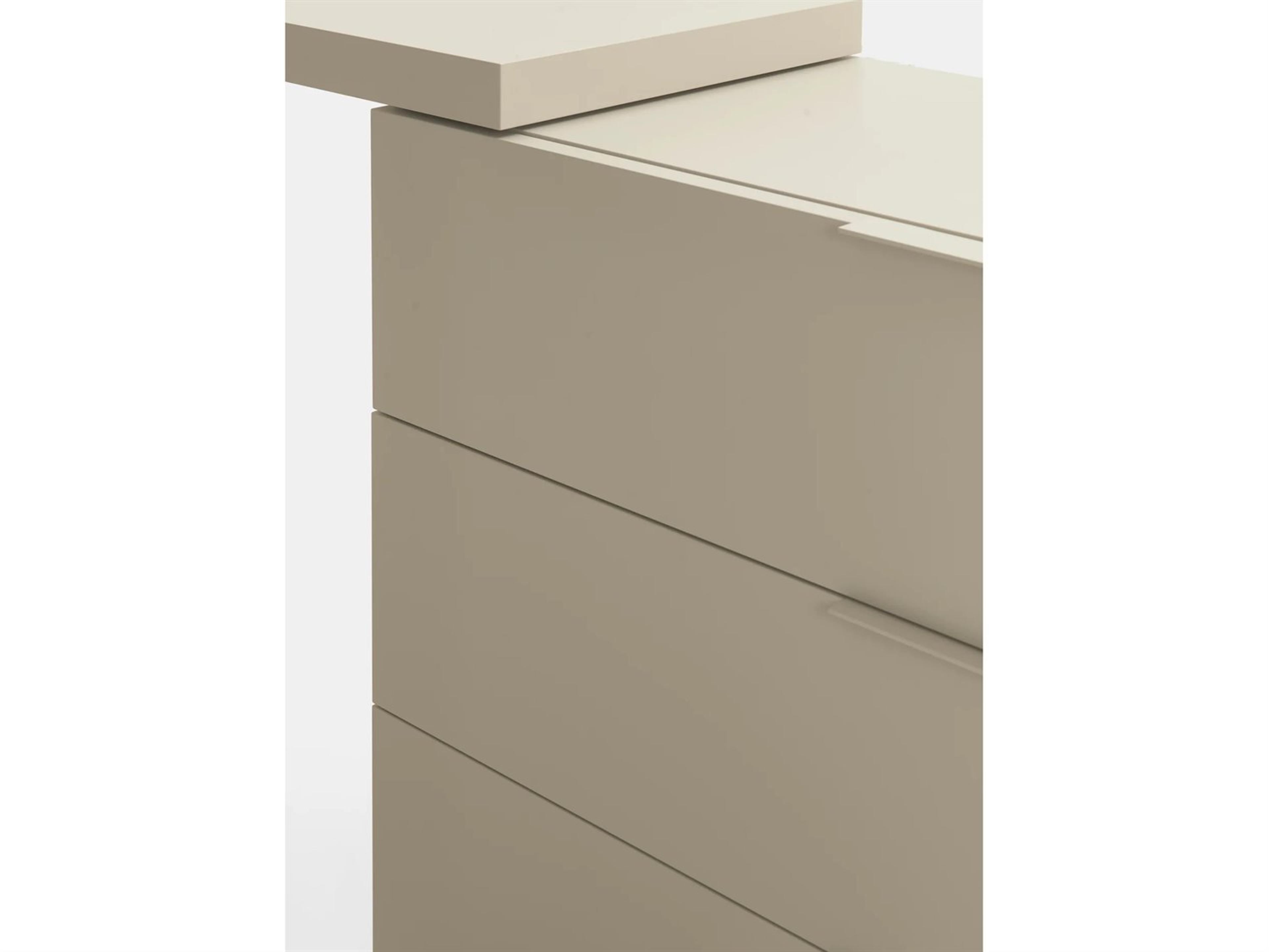 Pianca Spazio Domino SM Desk Dresser 90" Beige Seat Matt Lacquer