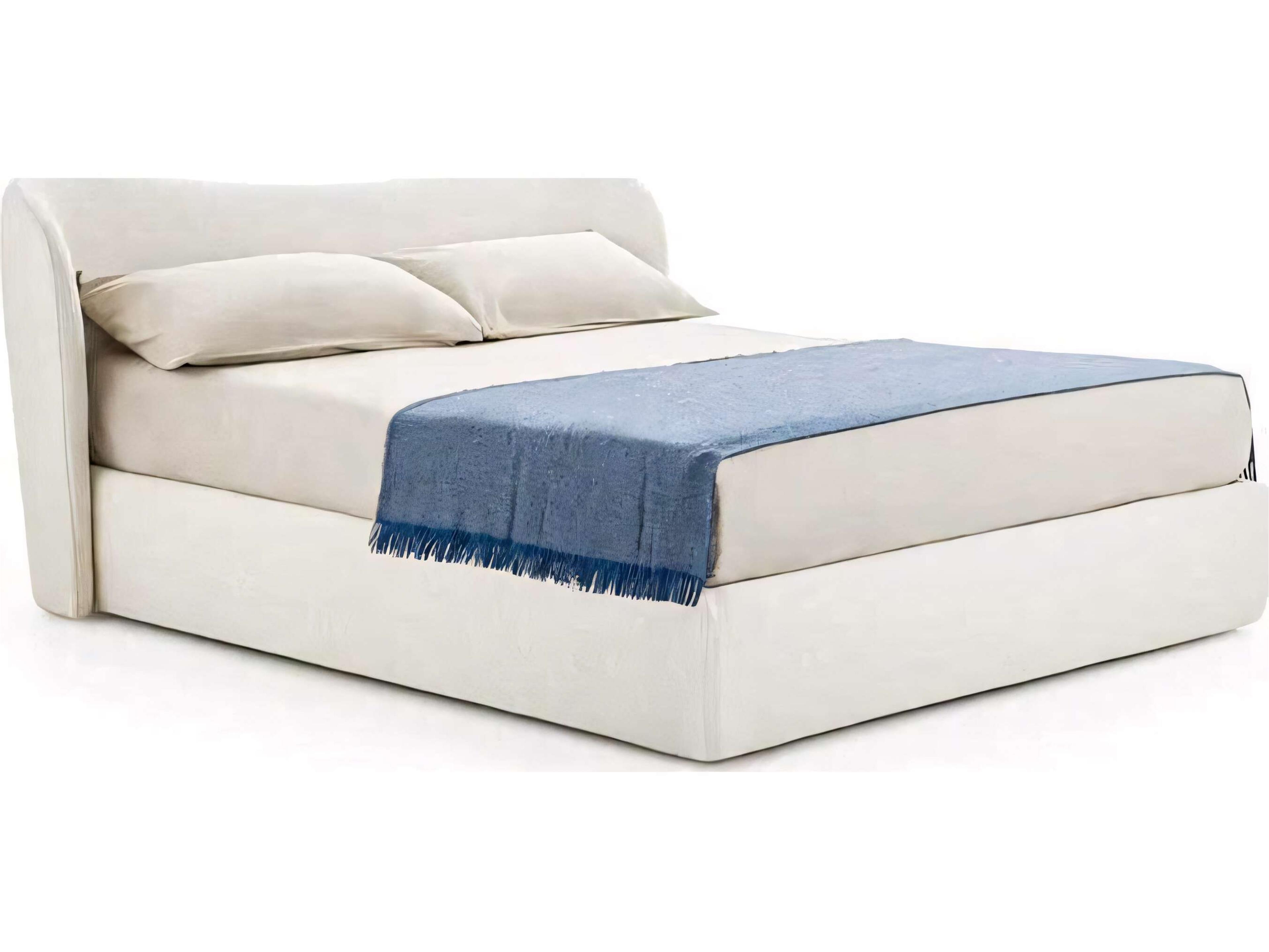 Embrace Beige Upholstered Queen Panel Bed