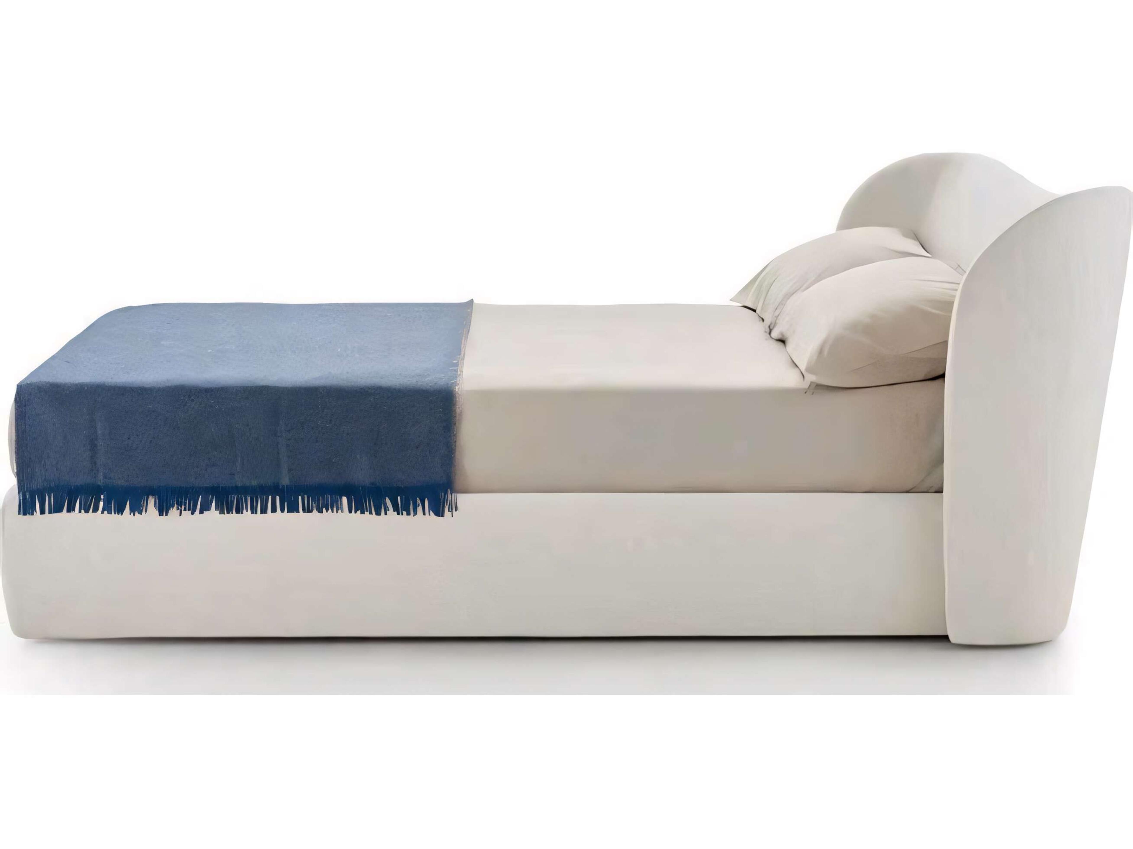 Pianca Embrace Beige Upholstered Queen Panel Bed