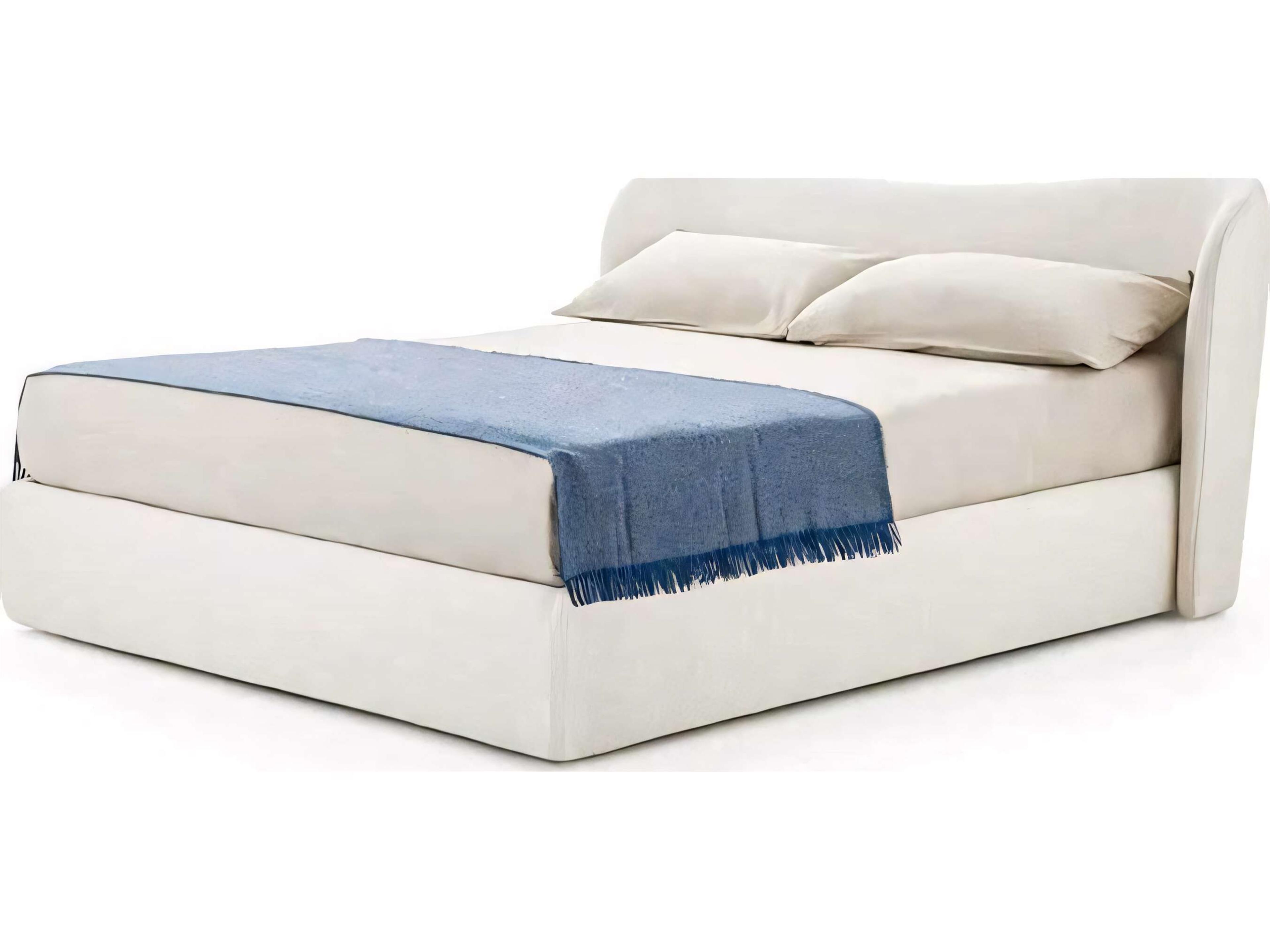 Pianca Embrace Beige Upholstered Queen Panel Bed