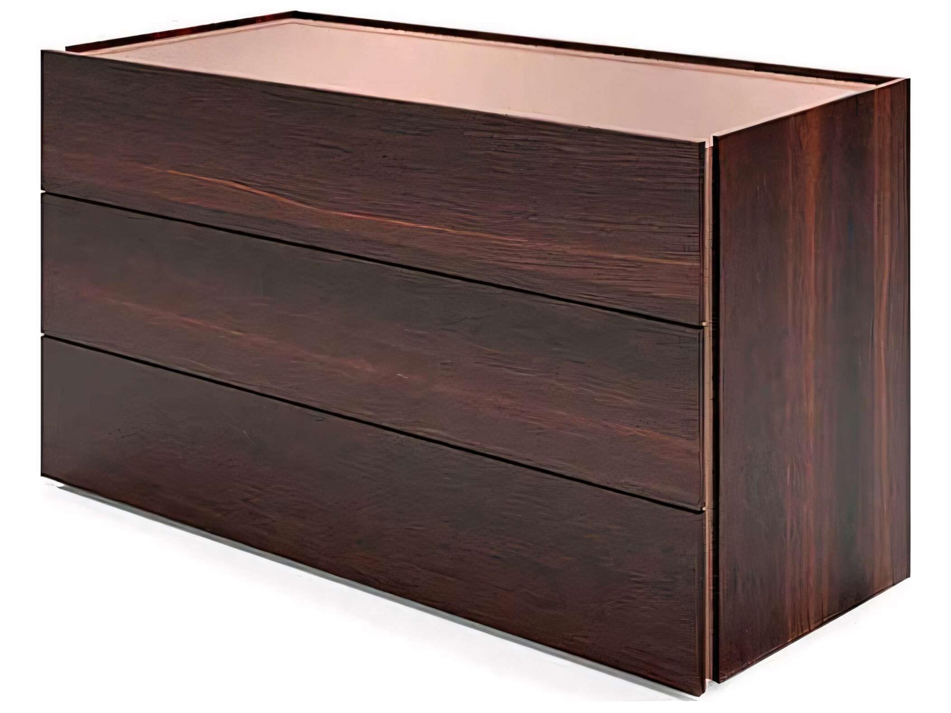 Atlante 3-Drawers Brown Oak Wood Dresser