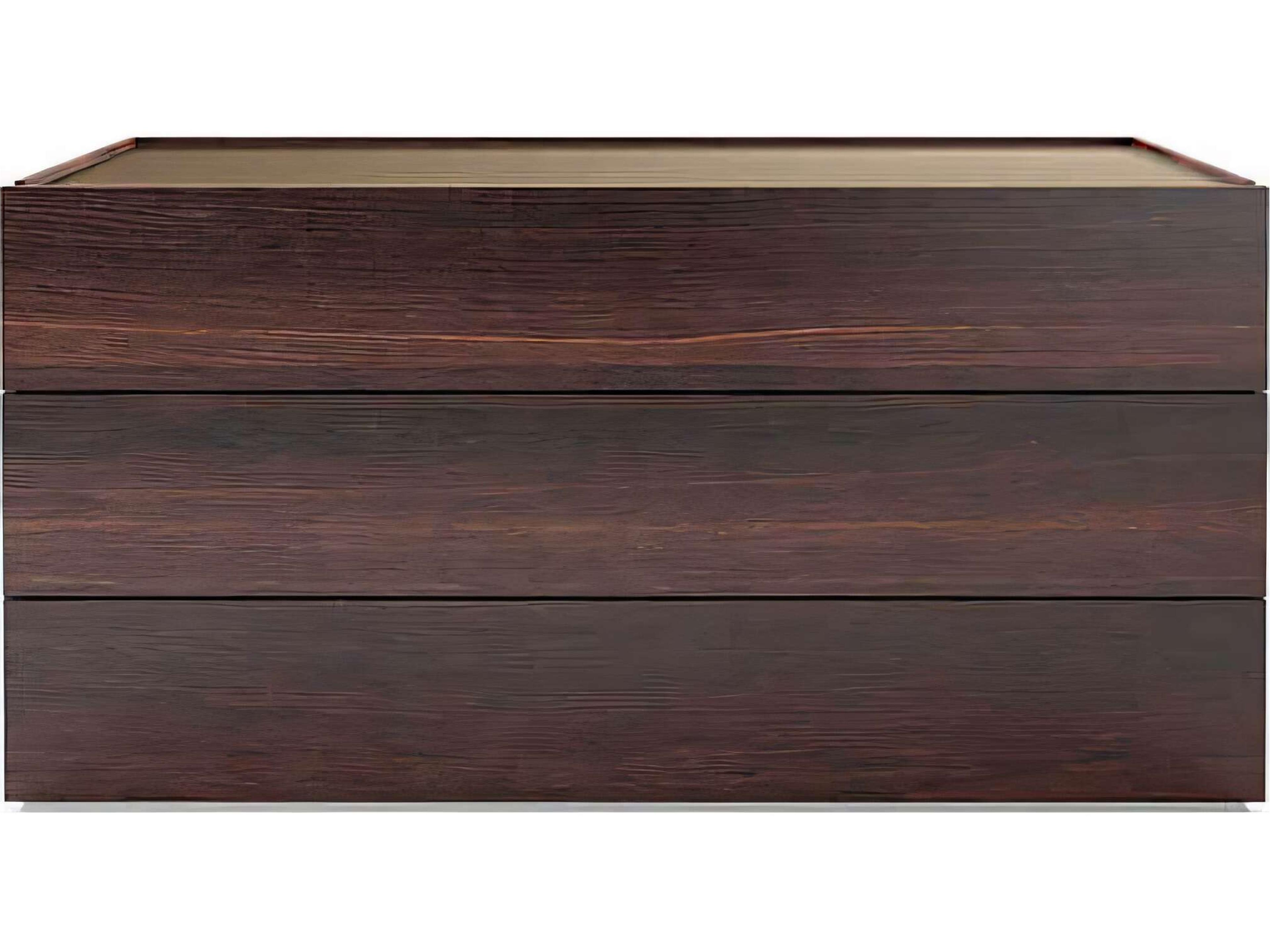 Pianca Atlante 3-Drawers Brown Oak Wood Dresser