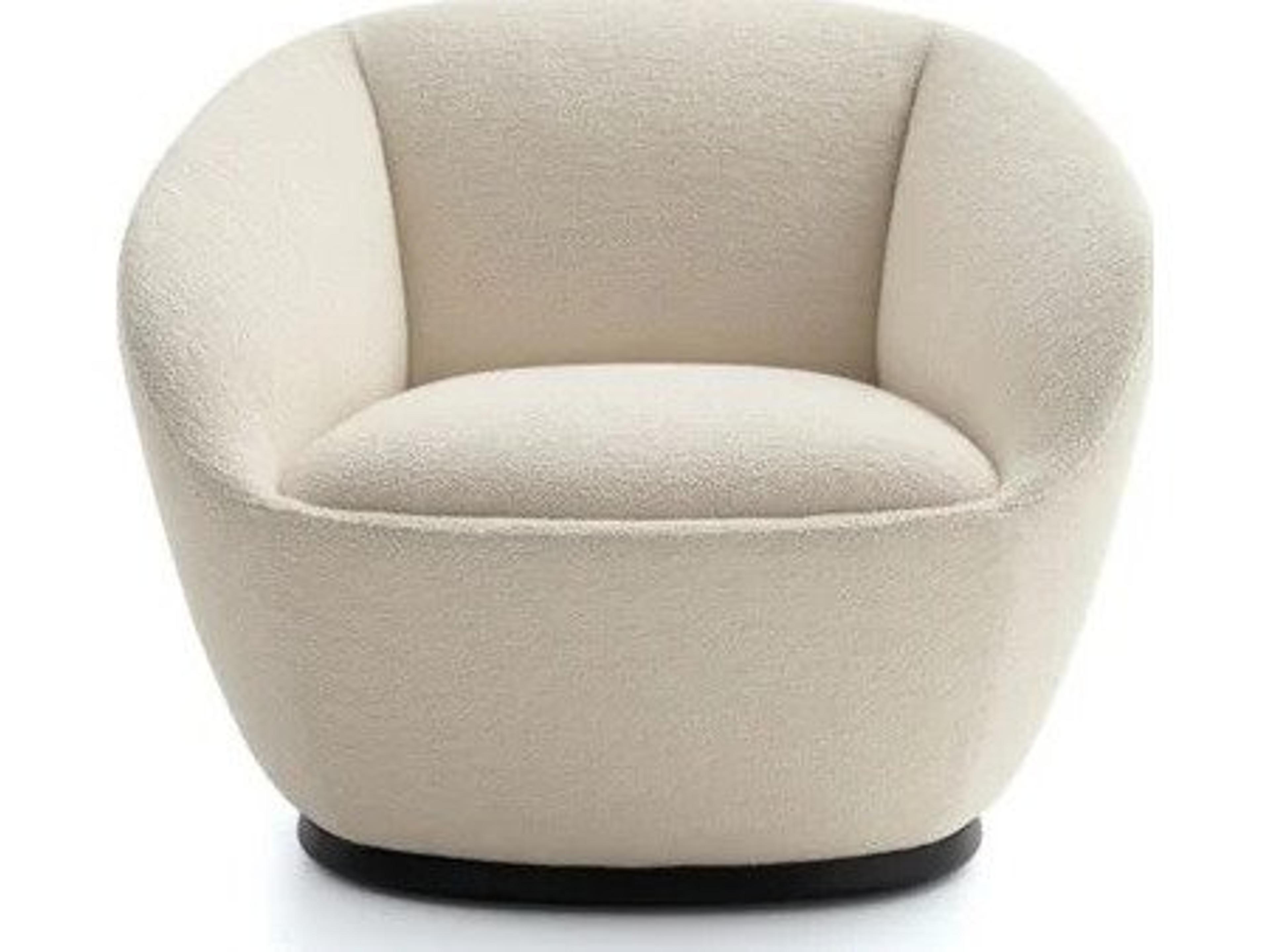 Naan Armchair with Swivel Beige/Aquarius