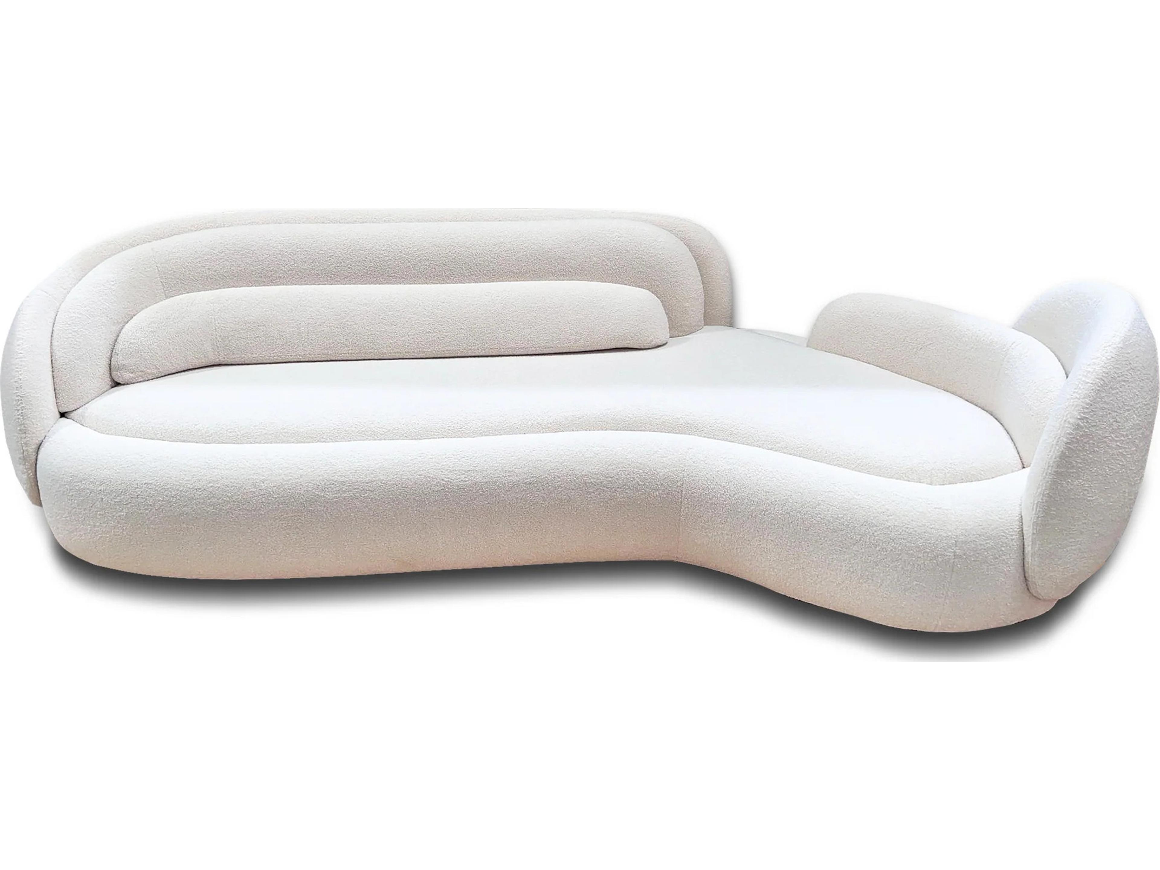 Pianca Peoonia Sofa 117" - White Acacia